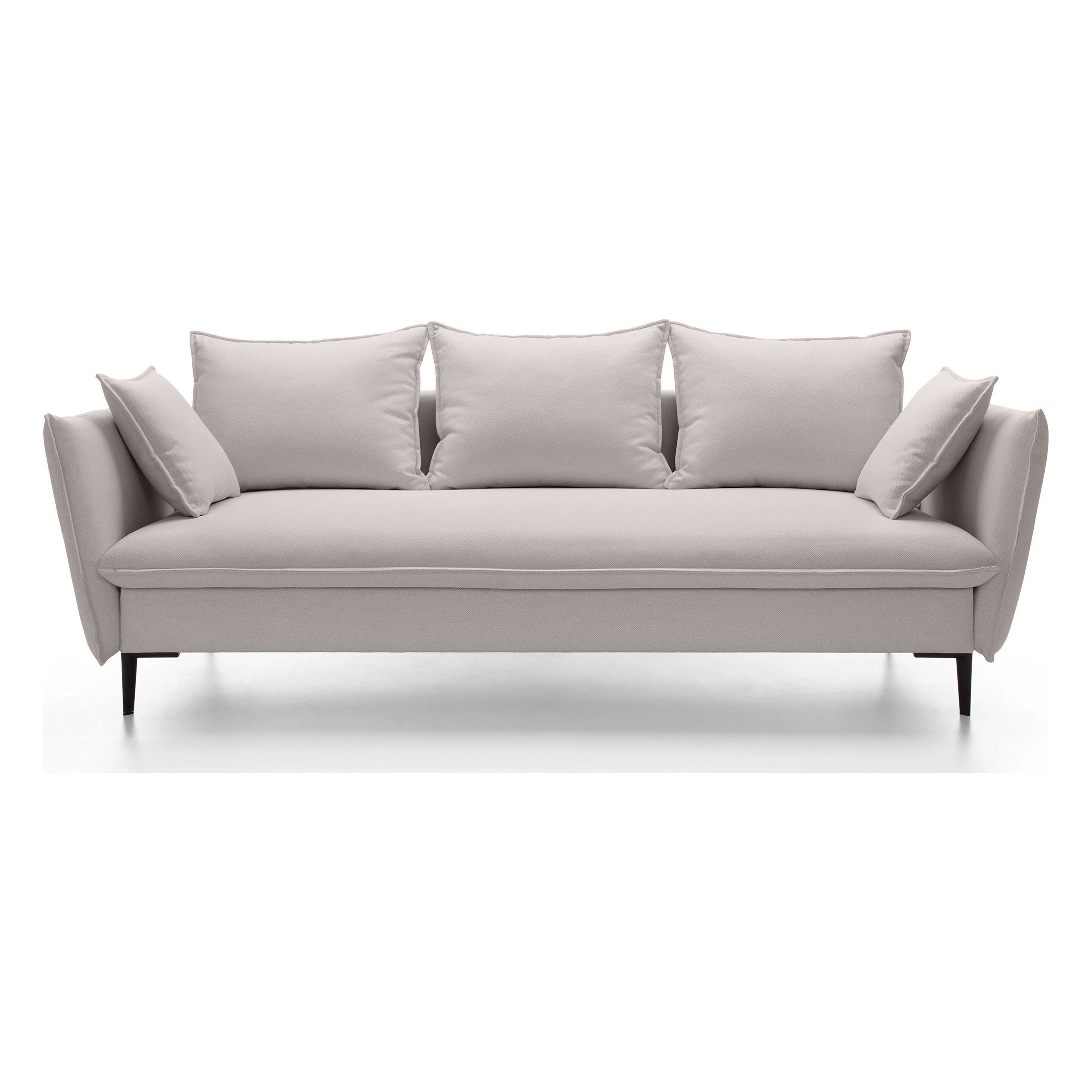 Sofa-lova GLOSS, pilkai smėlinė, veluras