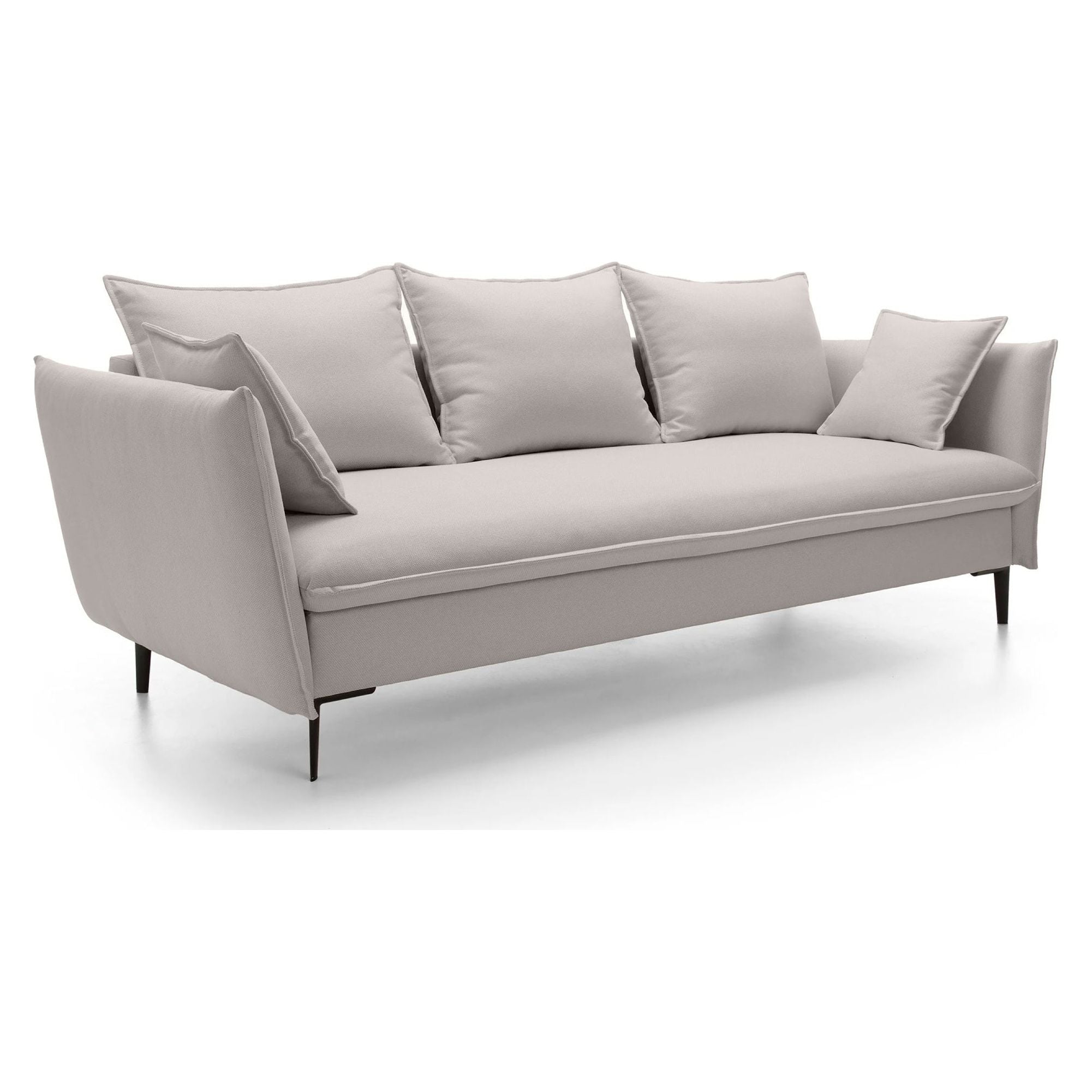 Sofa-lova GLOSS, pilkai smėlinė, veluras
