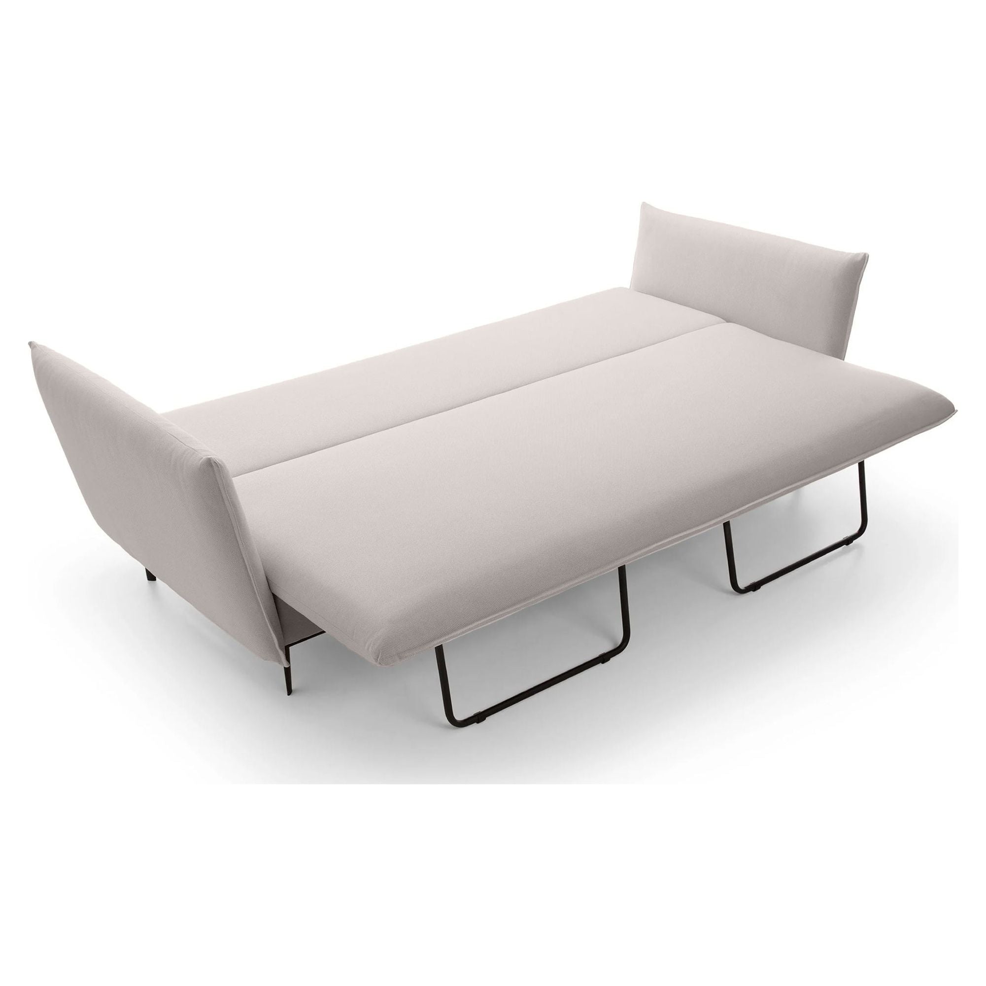 Sofa-lova GLOSS, pilkai smėlinė, veluras