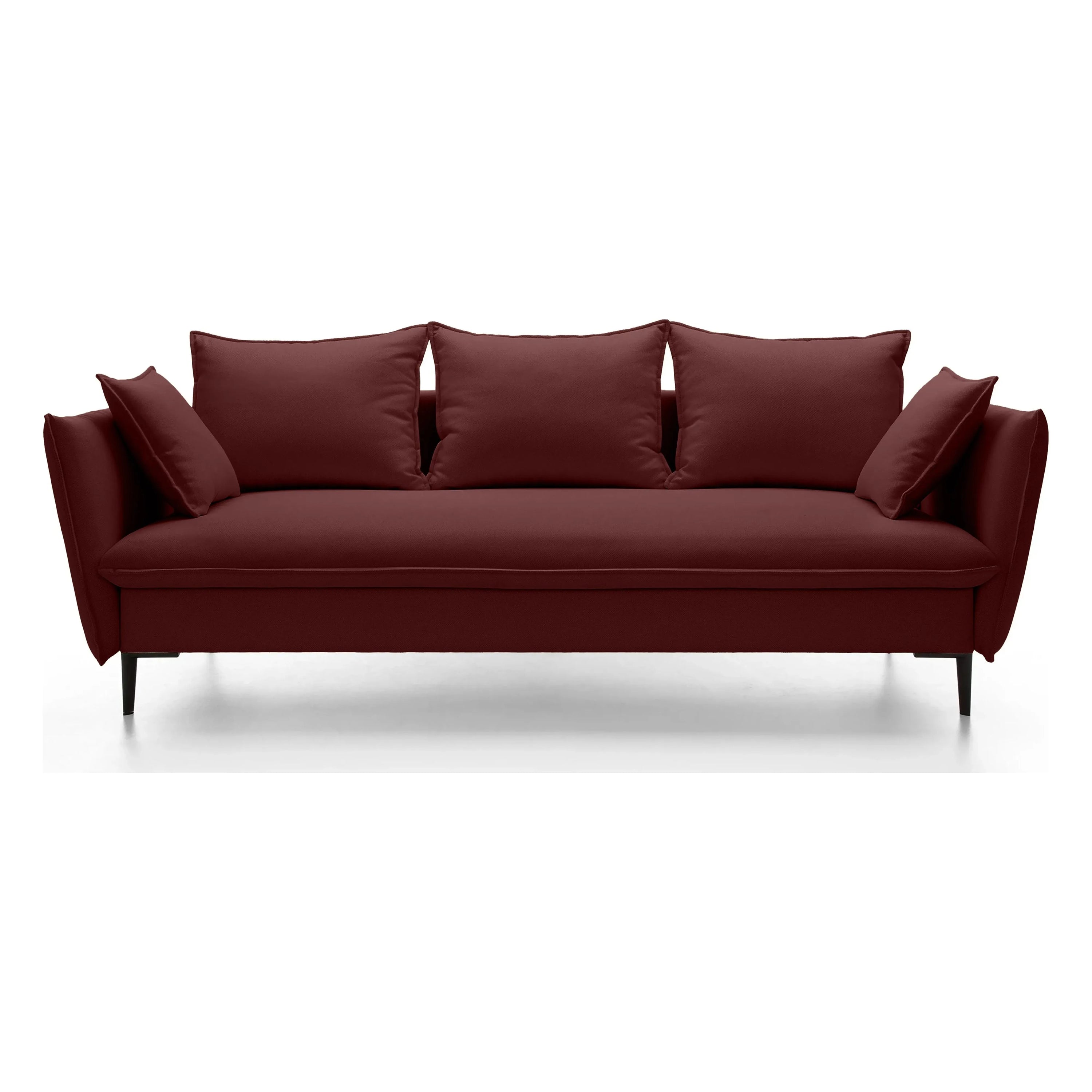 GLOSS sofa bed, burgundy, velvet
