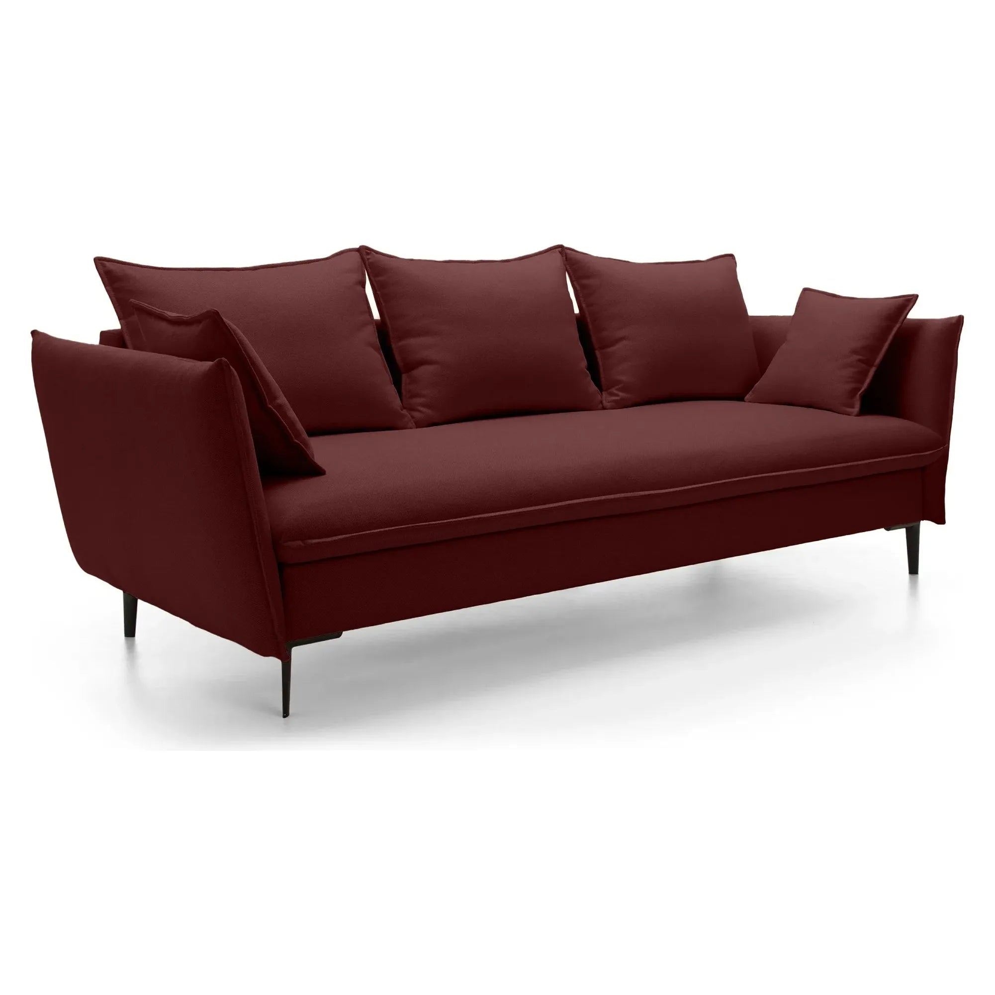 GLOSS sofa bed, burgundy, velvet