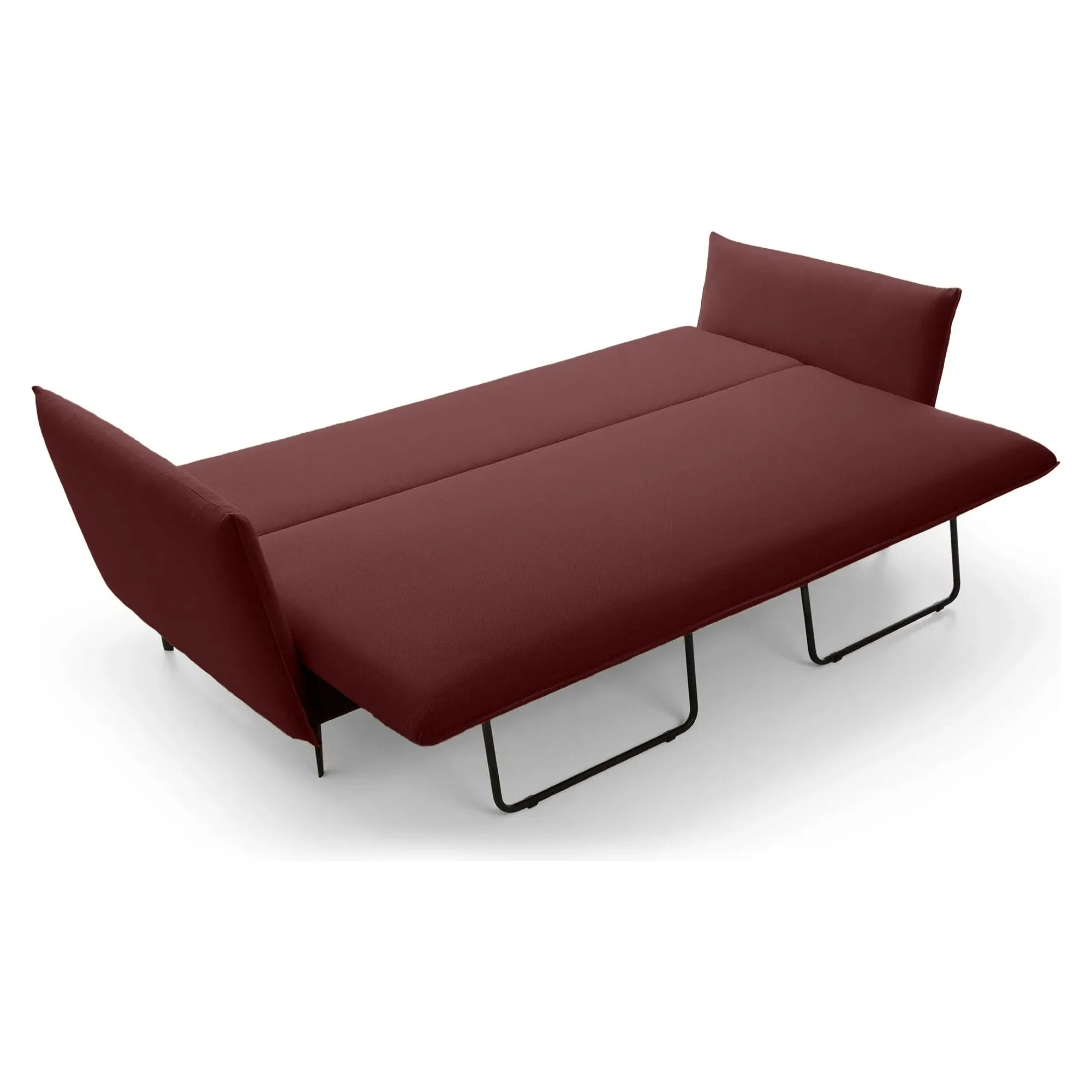GLOSS sofa bed, burgundy, velvet