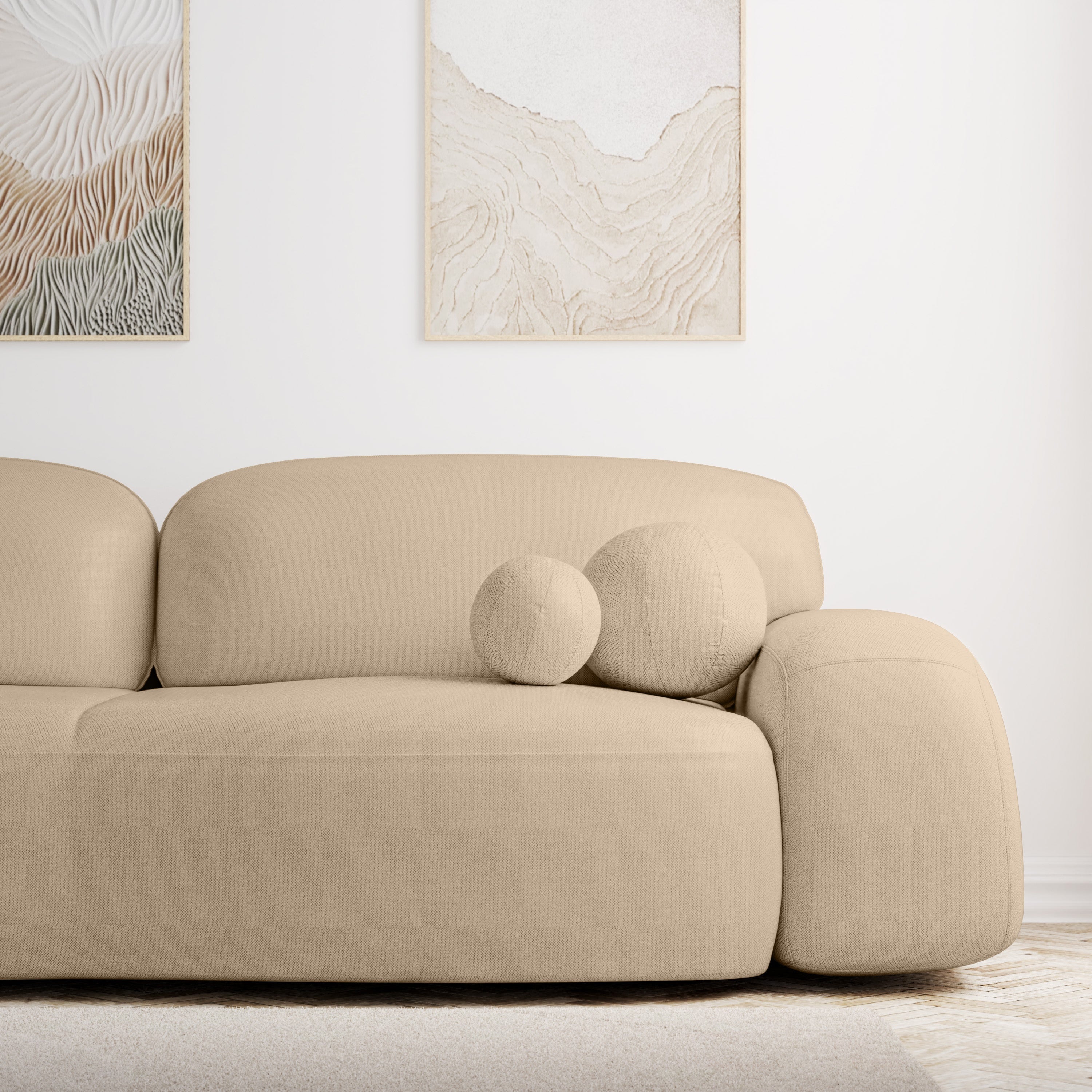 Sofa lova IZU, smėlio spalvos
