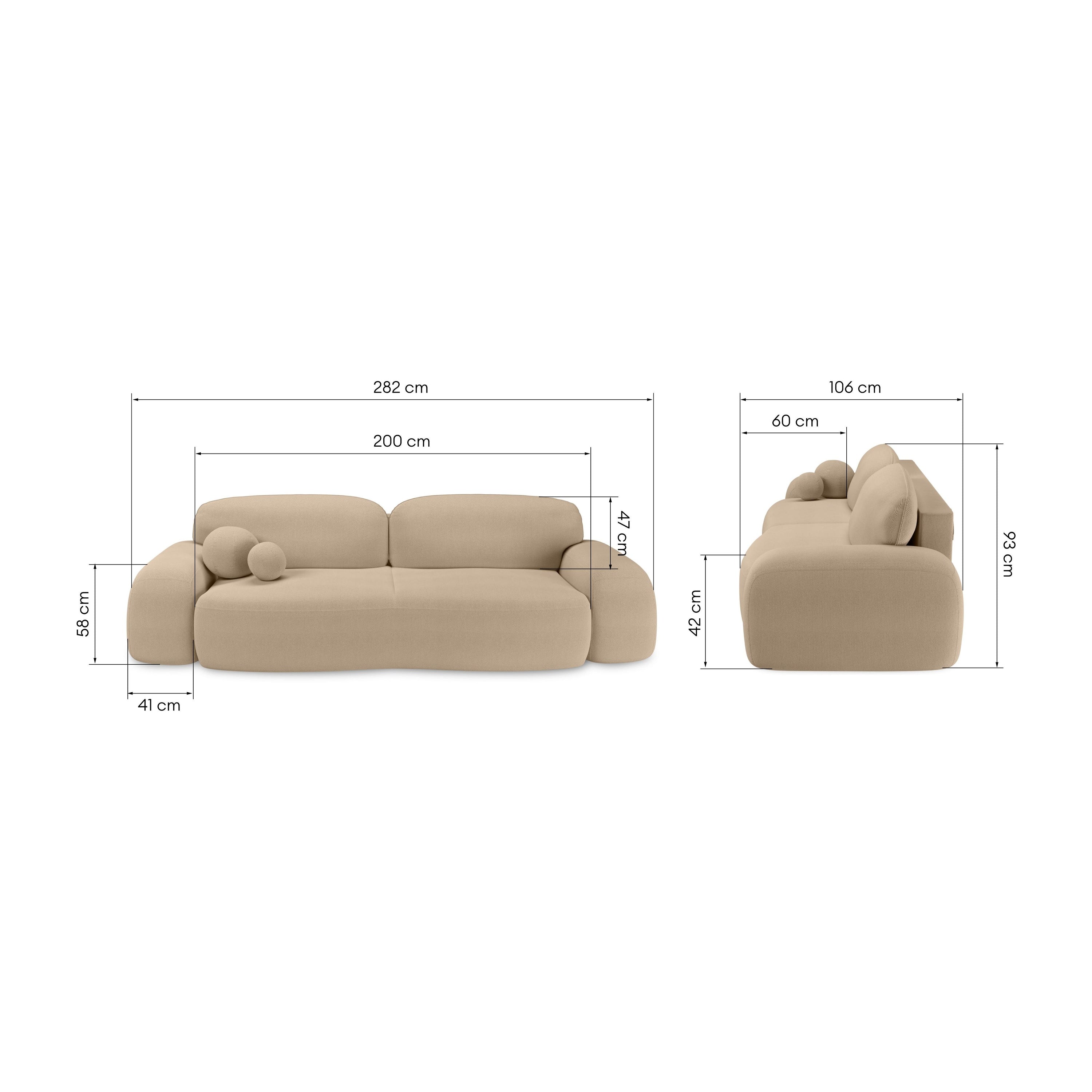 Sofa lova IZU, smėlio spalvos