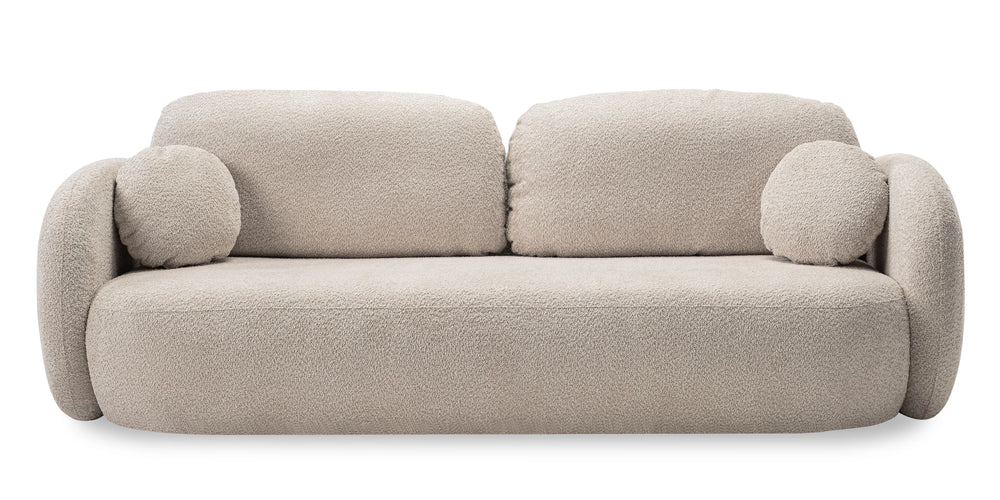 Sofa lova OLIO, šviesiai smėlio bouclé