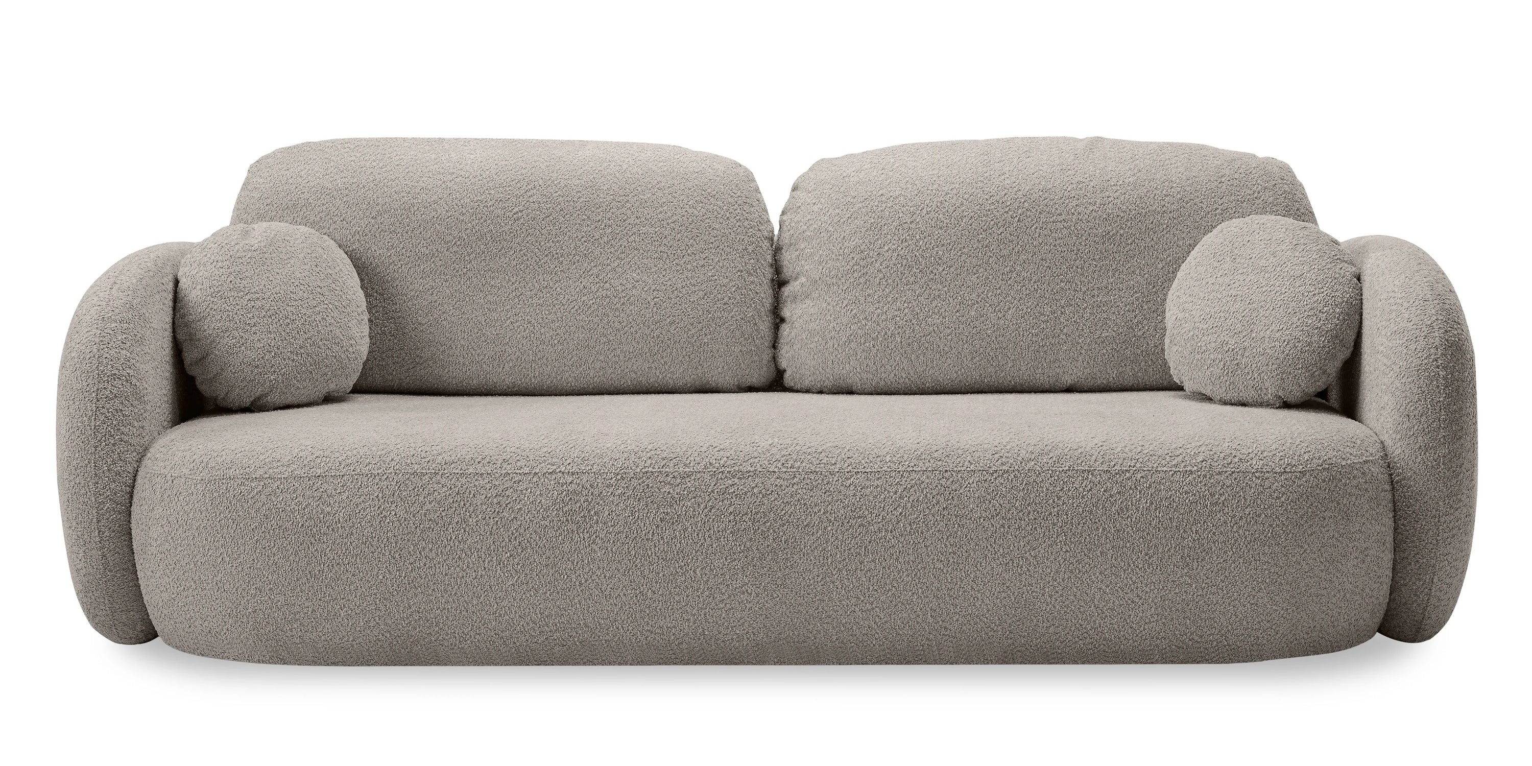 Sofa lova OLIO, pilkai ruda bouclé