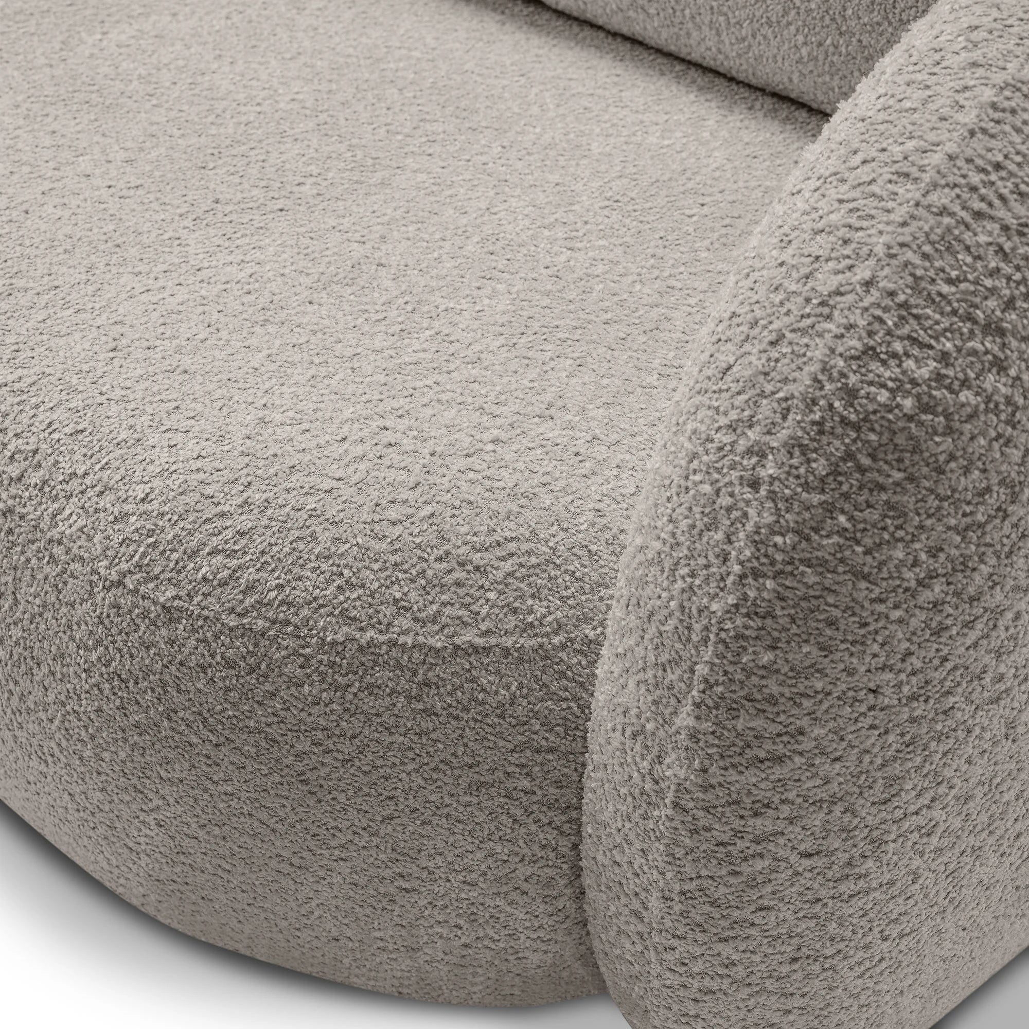 Sofa lova OLIO, pilkai ruda bouclé