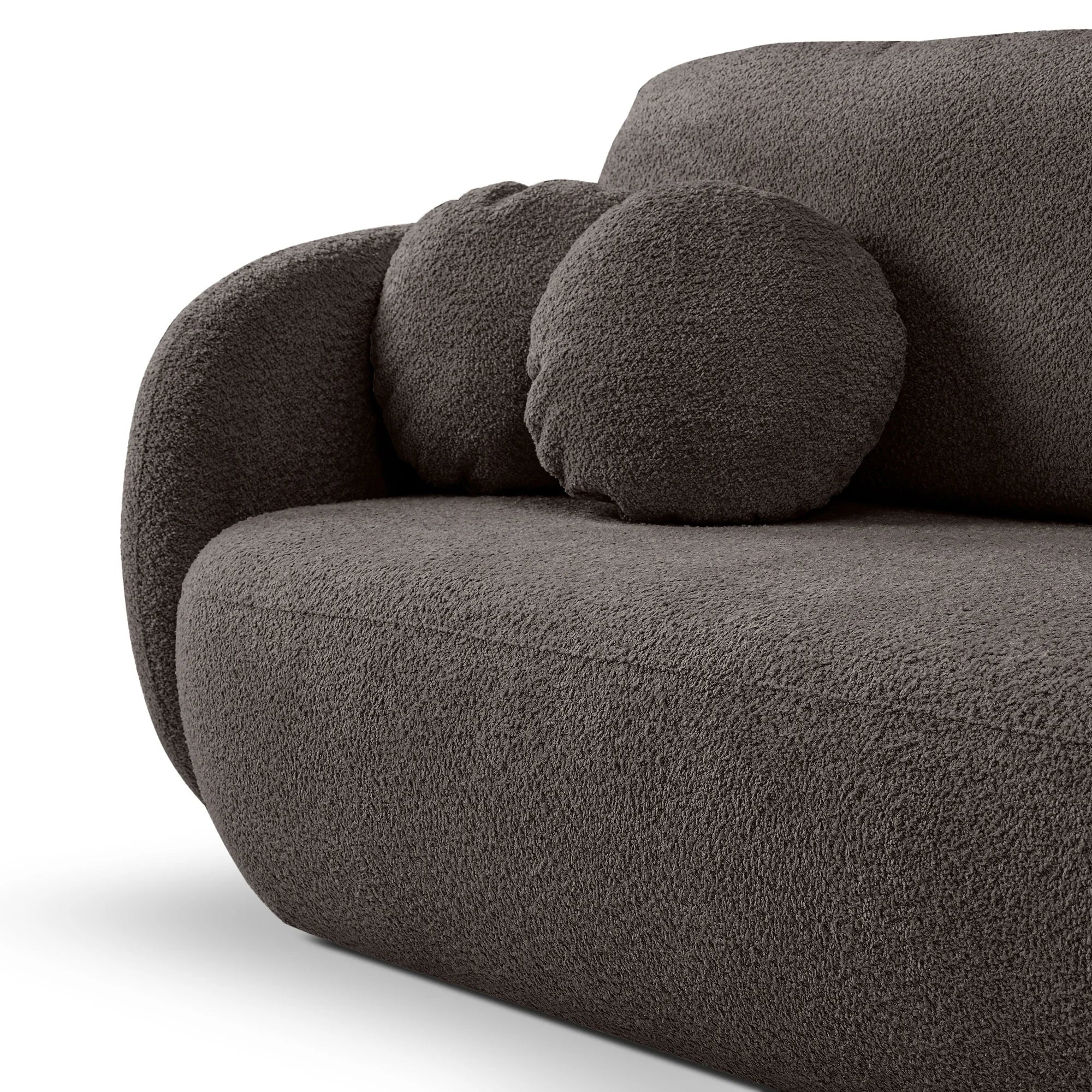 Sofa lova OLIO, ruda bouclé