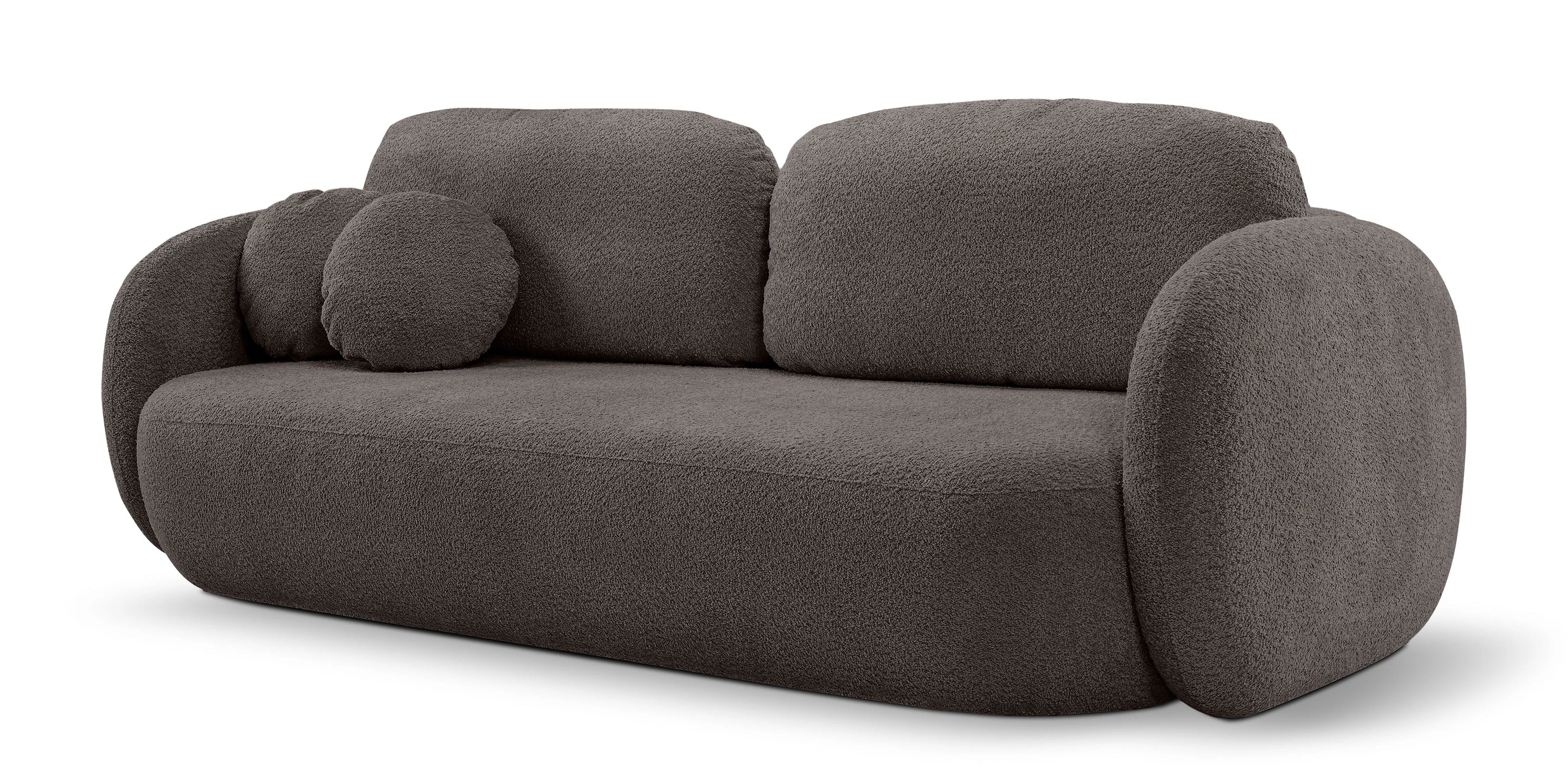 Sofa lova OLIO, ruda bouclé