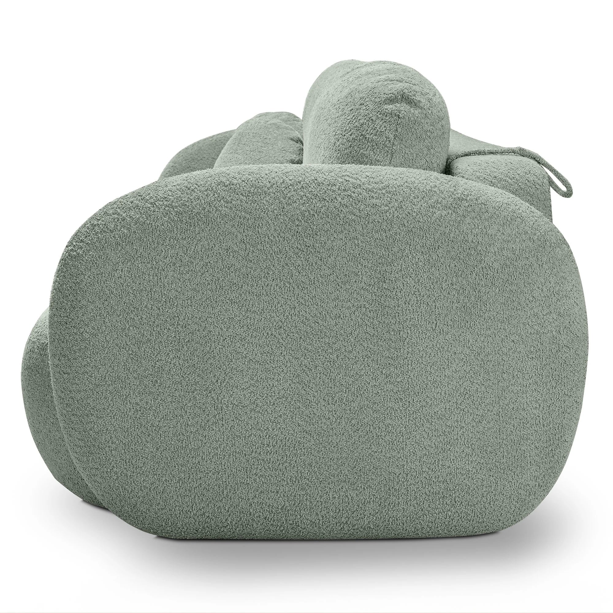 Sofa lova OLIO, žalia bouclé