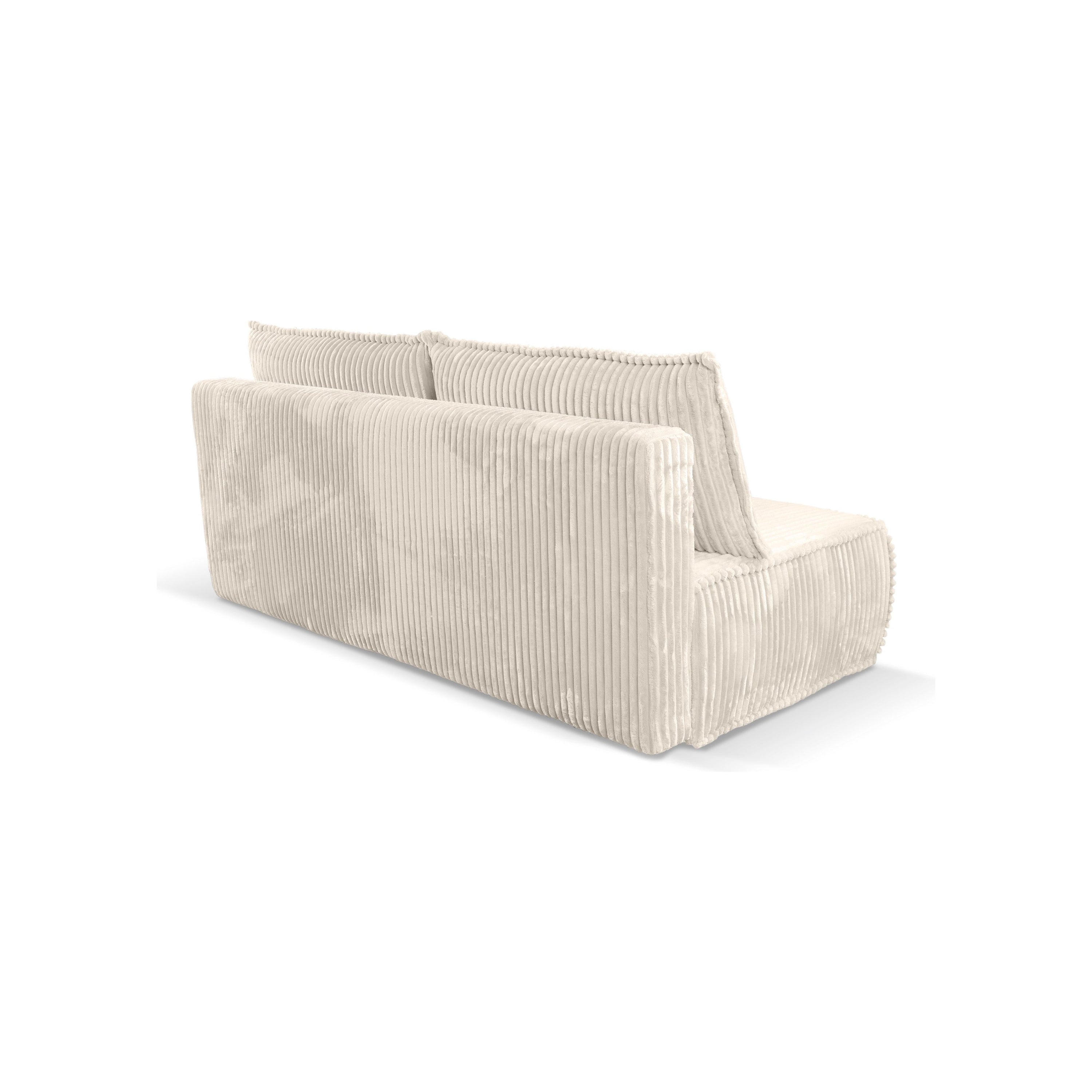 Sofa lova SOFIS, šviesiai smėlio spalvos, išskleidžiama