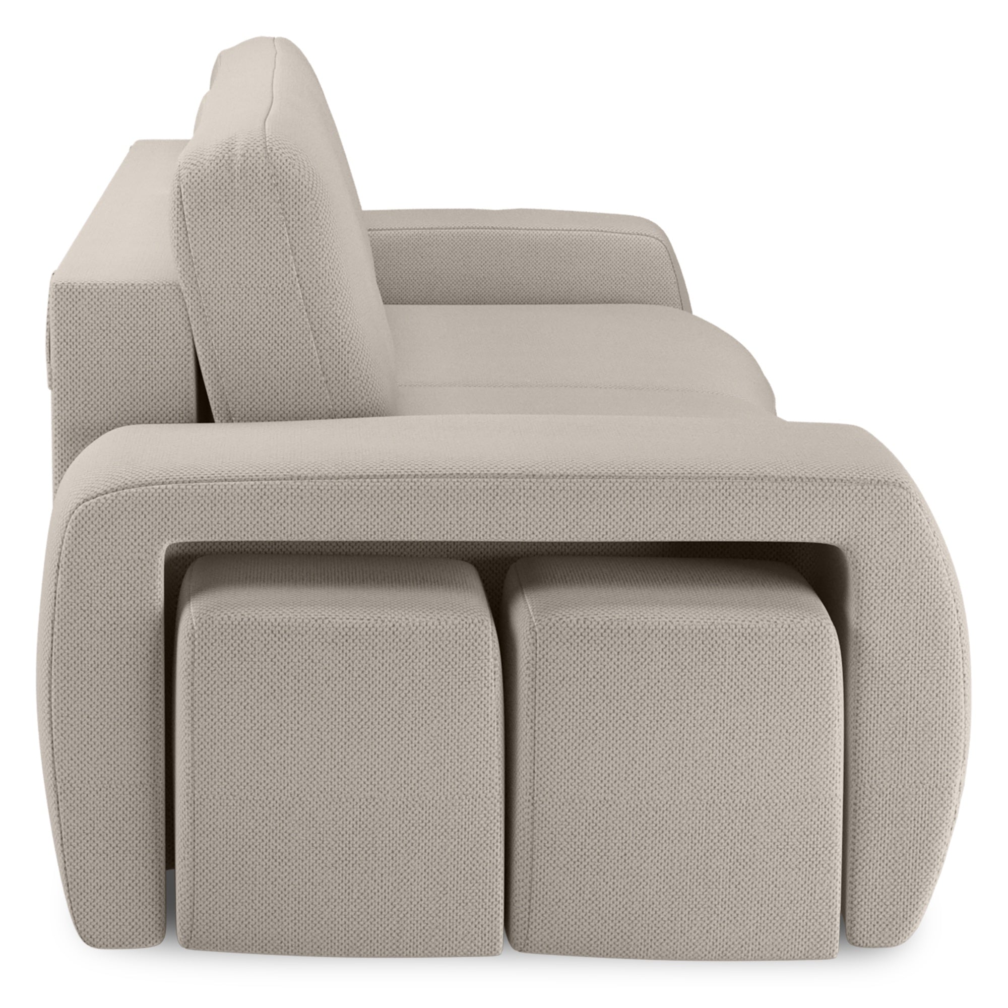 Sofa lova SORTA, smėlio spalvos, išskleidžiama