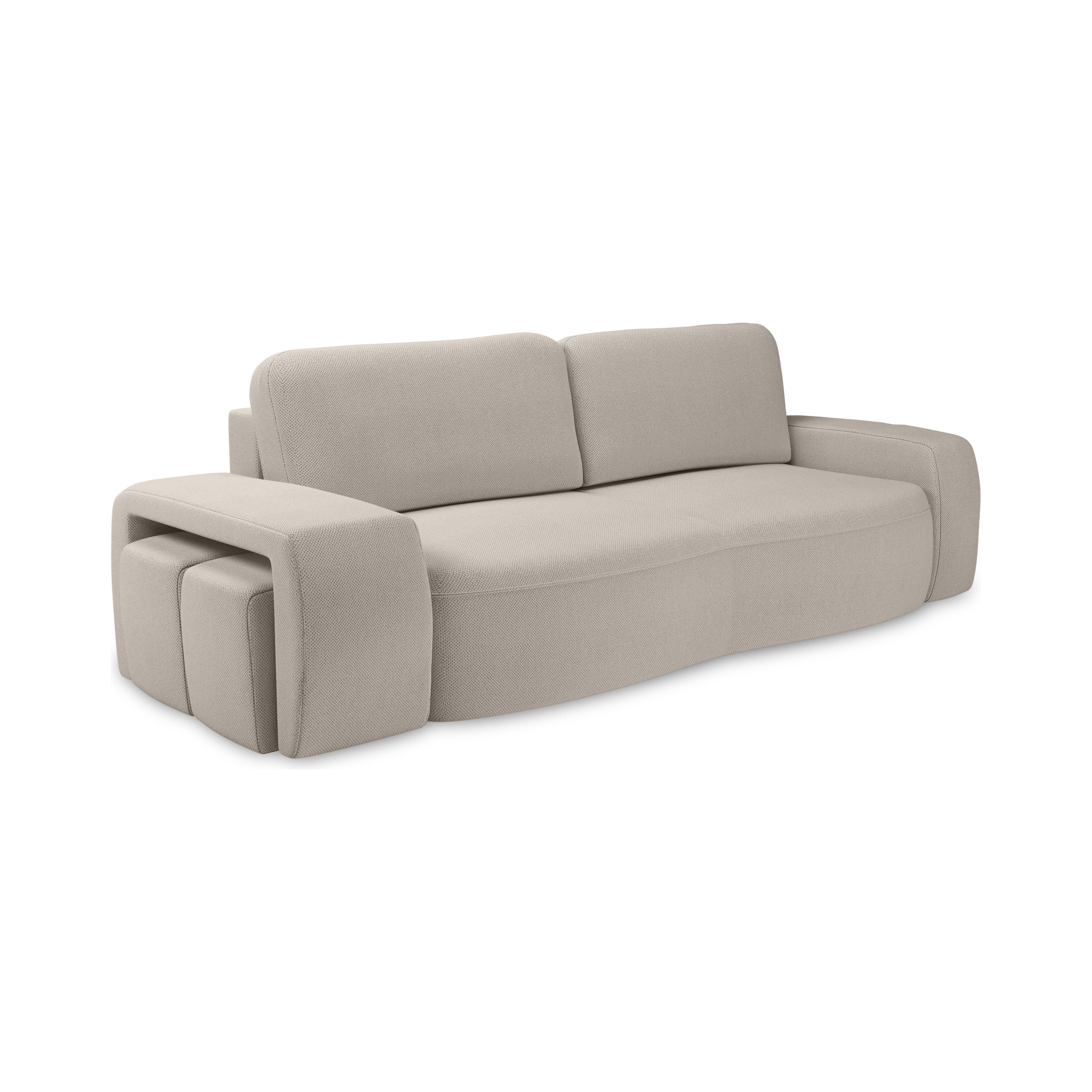 Sofa lova SORTA, smėlio spalvos, išskleidžiama