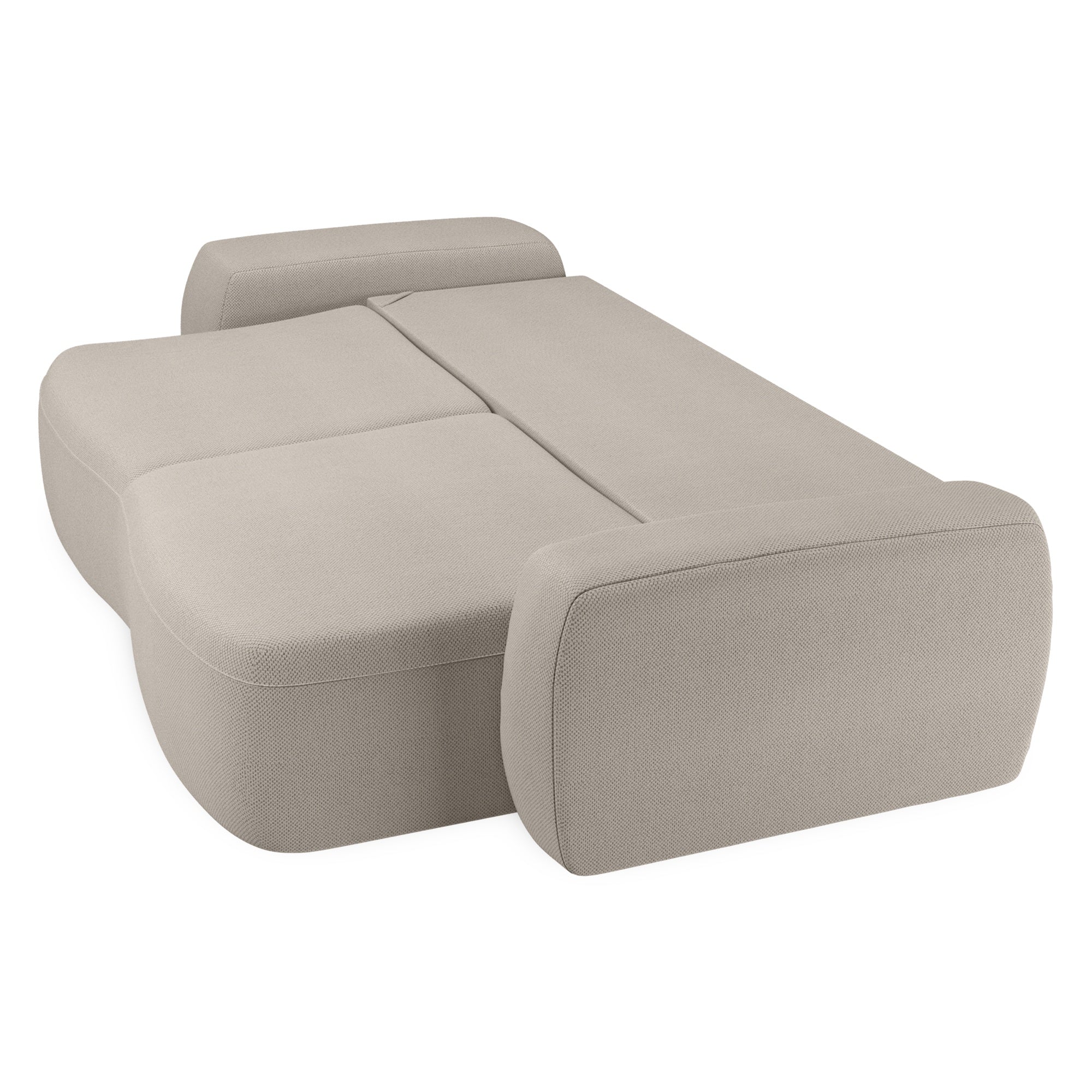 Sofa lova SORTA, smėlio spalvos, išskleidžiama