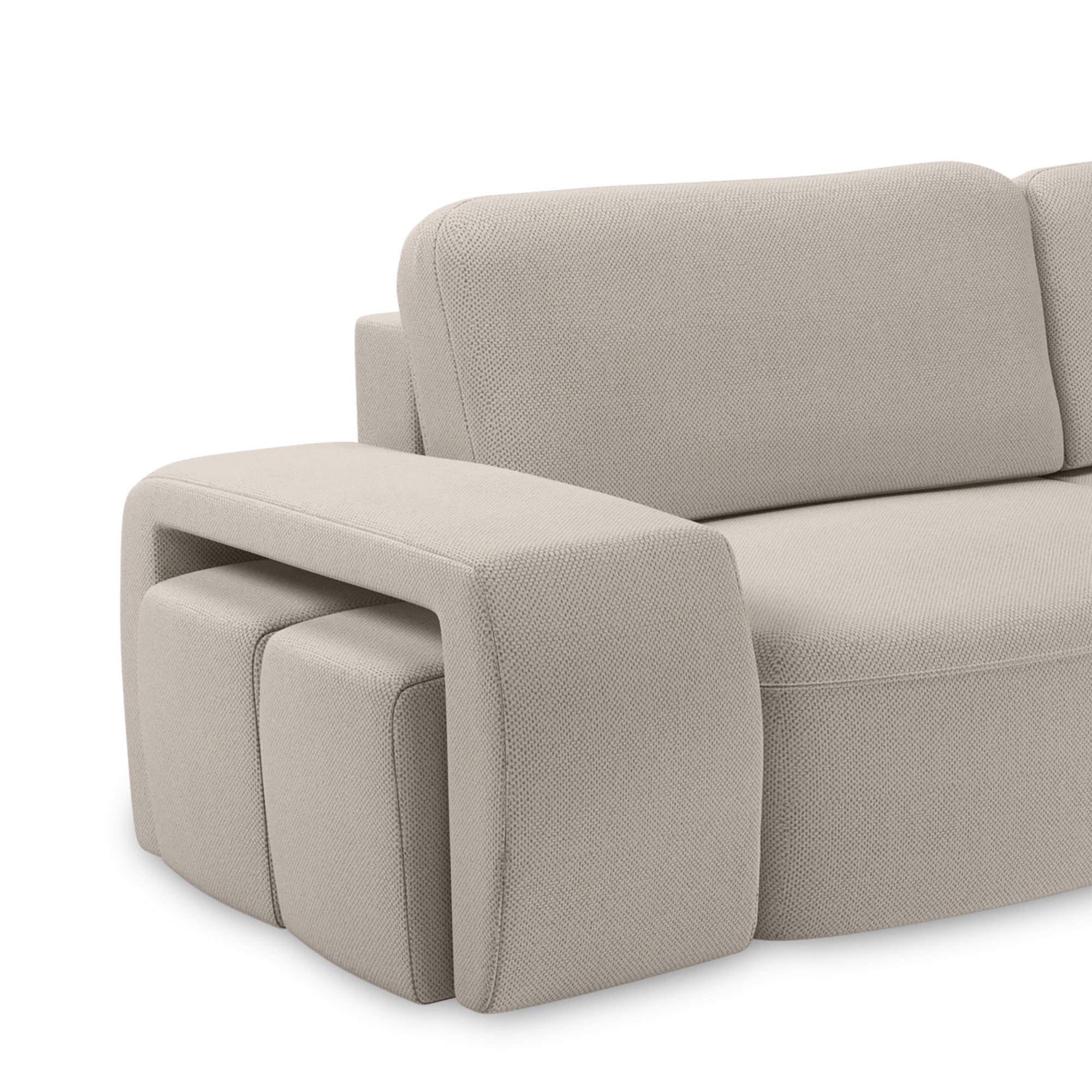 Sofa lova SORTA, smėlio spalvos, išskleidžiama