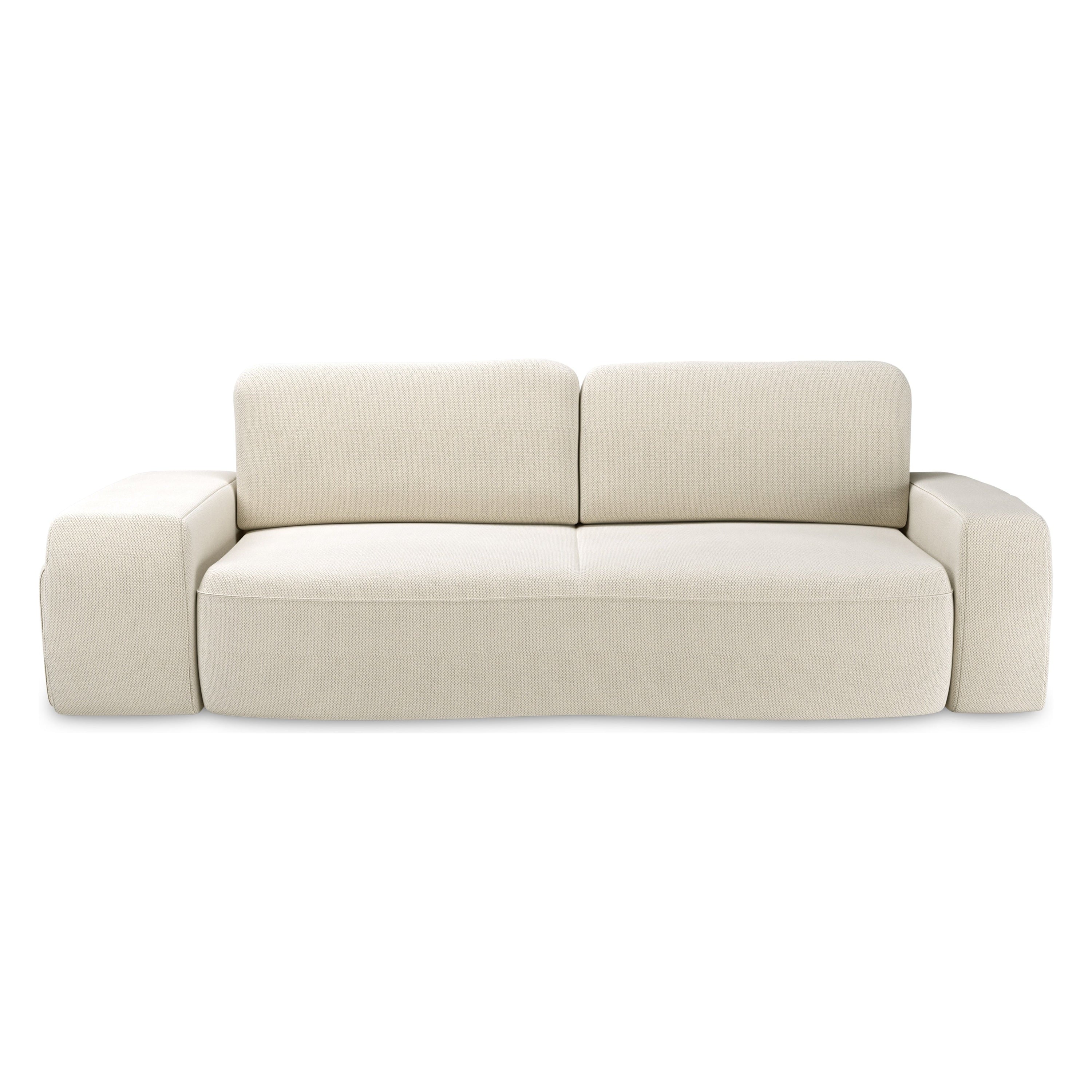 Sofa lova SORTA, šviesiai smėlio spalvos, išskleidžiama
