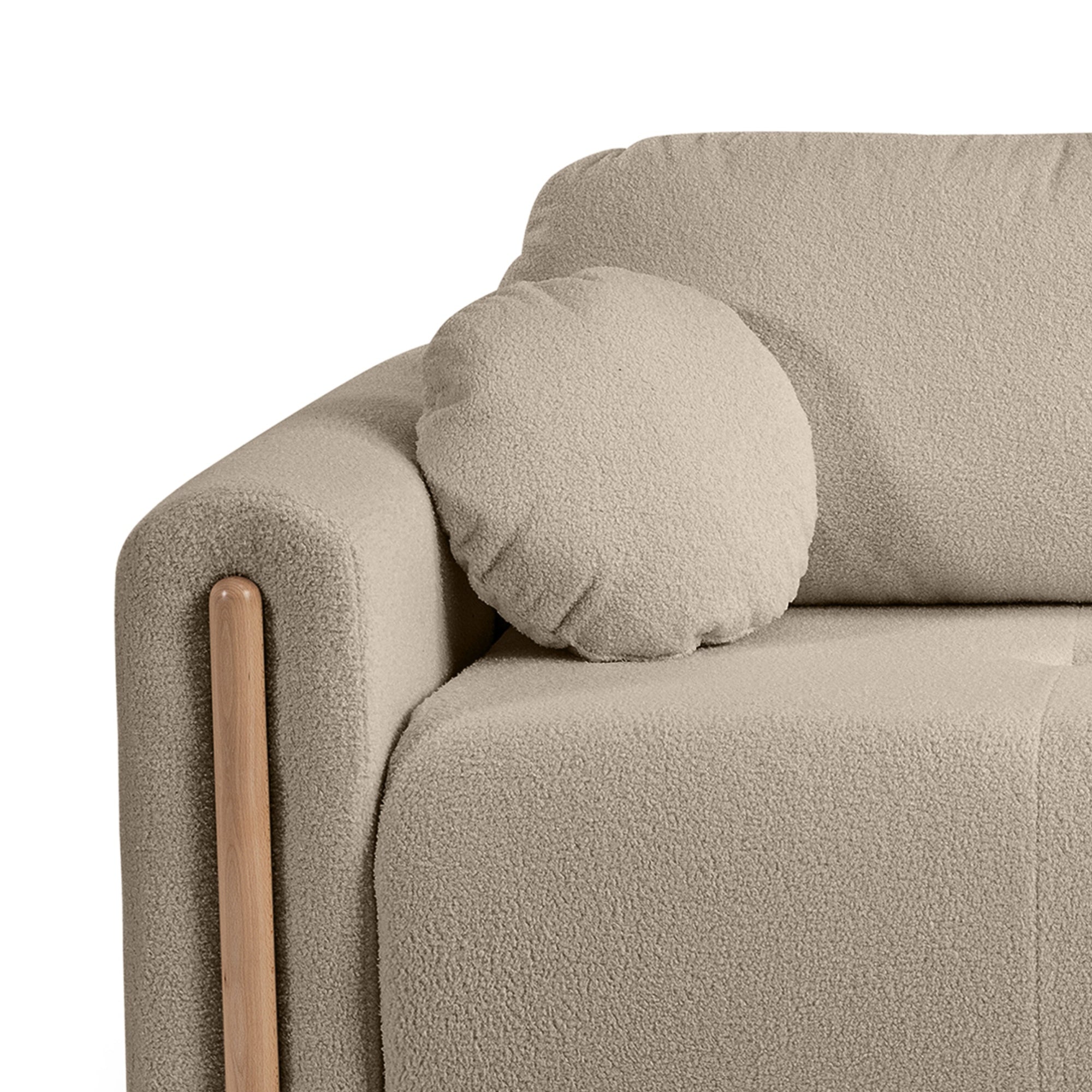 TORONTO kampinė sofa - šviesios spalvos boucle audinys | namuideja.lt | sofos, kampinės sofos, lovos, foteliai