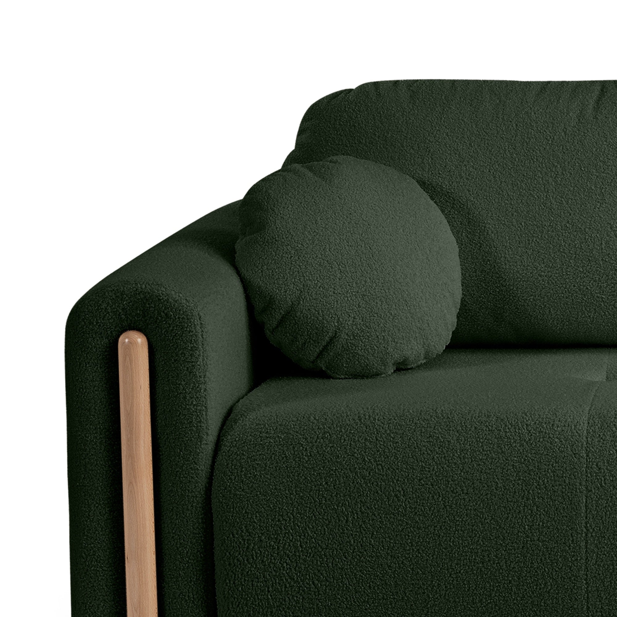 TORONTO kampinė sofa - žalios spalvos boucle audinys | namuideja.lt | sofos, kampinės sofos, lovos, foteliai