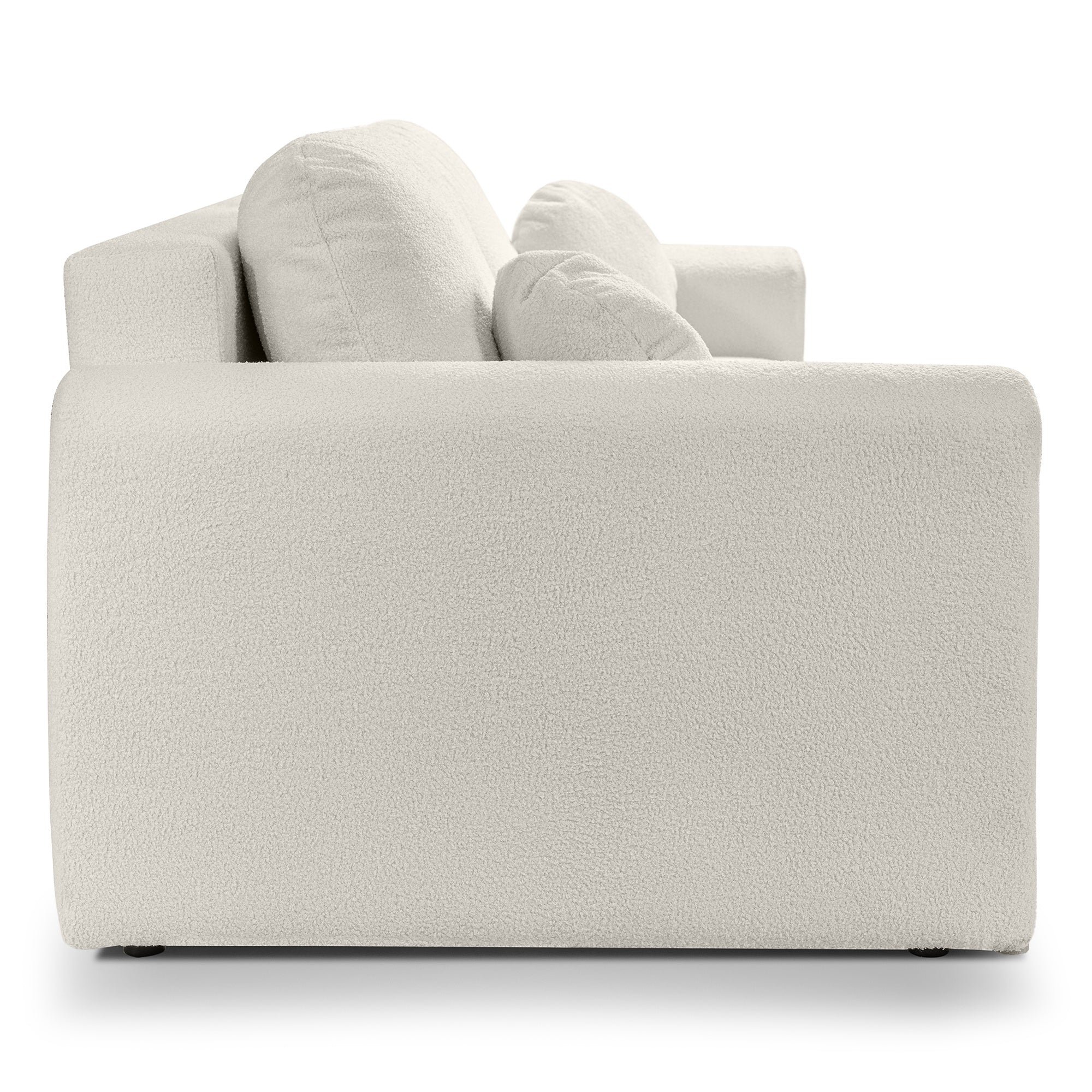 Sofa lova TORONTO, šviesiai smėlio spalvos, boucle