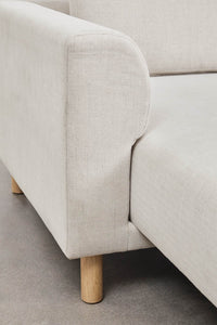Sofa su gultu KASPIANA audinio faktūra iš arti