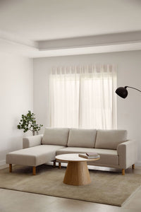 Sofa su gultu KASPIANA, šenilo audinys, kreminis šenilas spalva