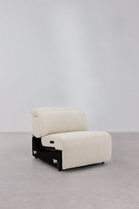 Trivietė elektrinė sofa PEGERA medinių kojelių vaizdas