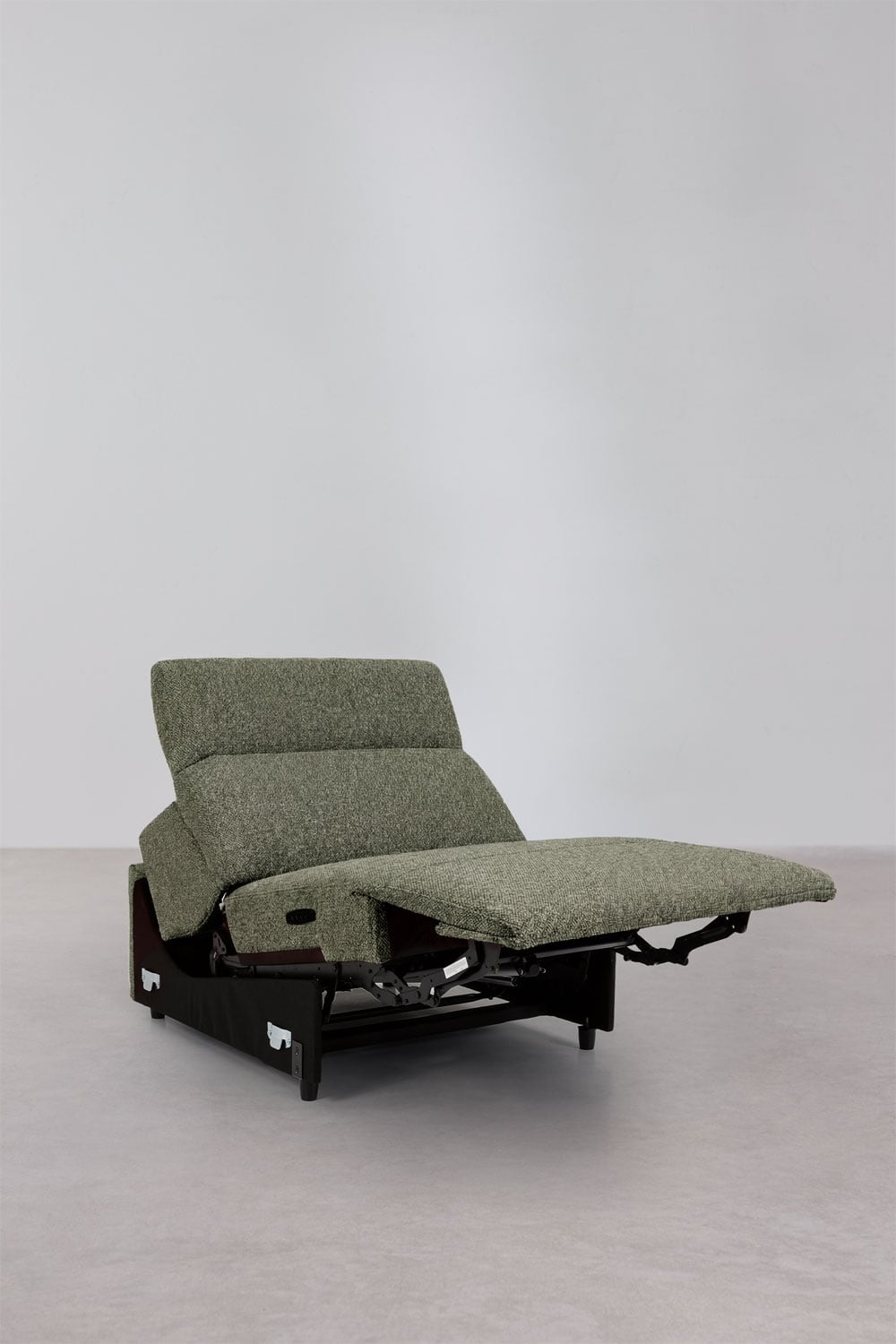 Trivietė elektrinė sofa PEGERA audinio krašto apdaila