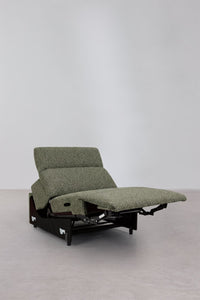 Trivietė elektrinė sofa PEGERA audinio krašto apdaila