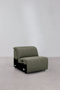Trivietė elektrinė sofa PEGERA kampinės sekcijos vaizdas