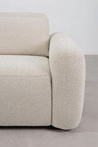 Trivietė elektrinė sofa PEGERA įstrižas vaizdas iš galo