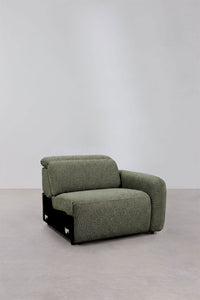 Trivietė elektrinė sofa PEGERA dekoratyvinė pagalvėlė iš arti