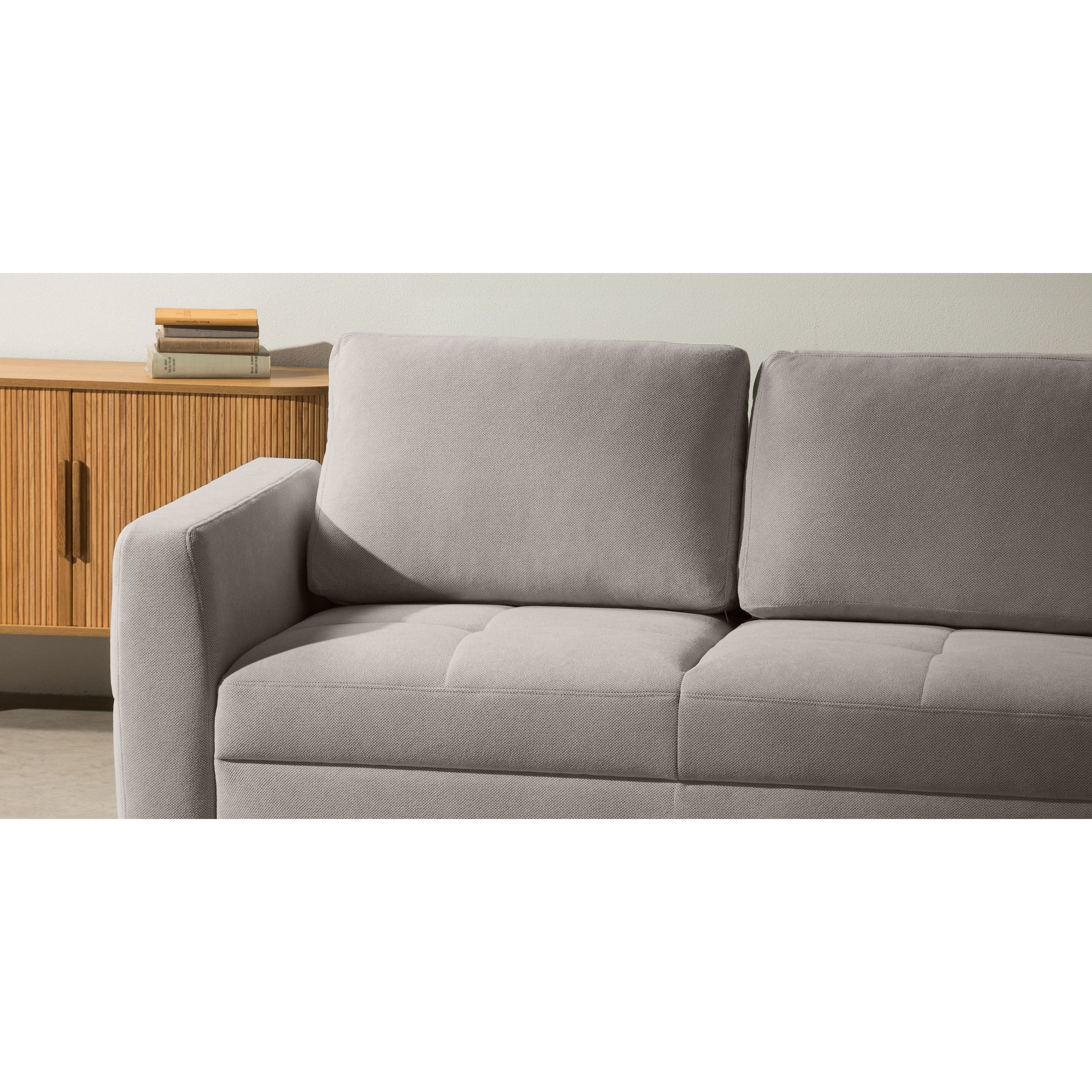 Sofa lova BOLT, smėlio spalvos, išskleidžiama