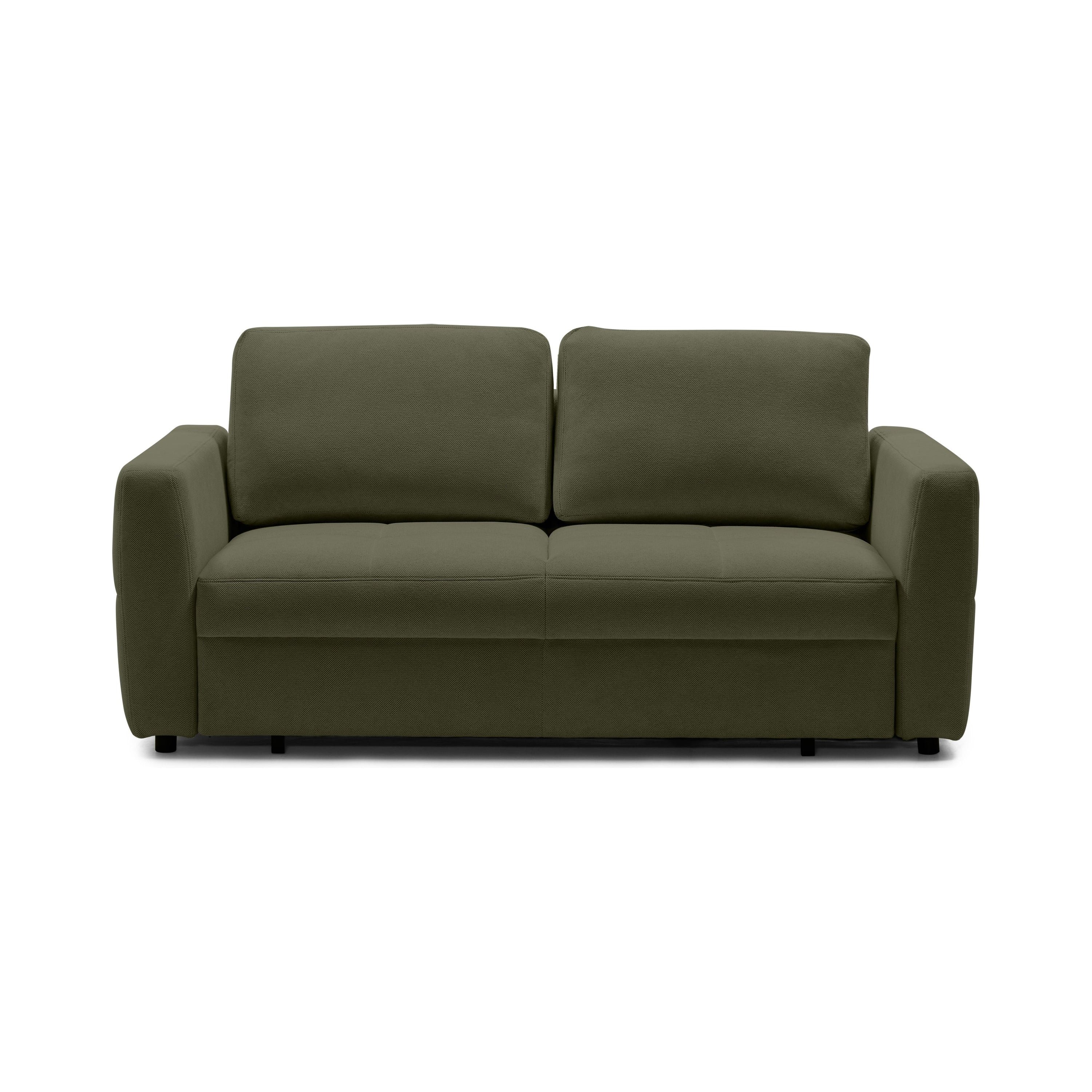 Sofa lova BOLT, tamsiai žalia spalva, išskleidžiama