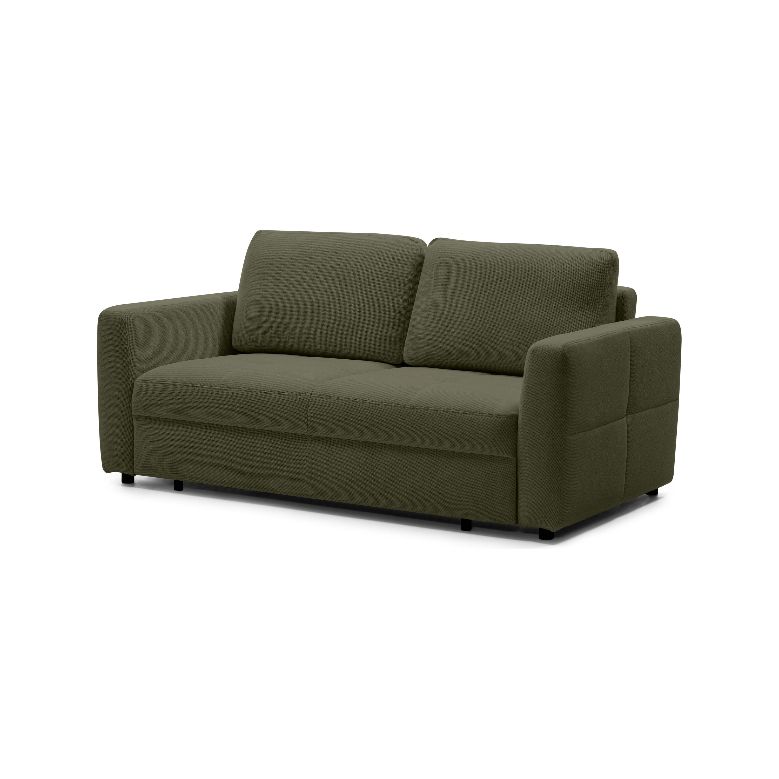 Sofa lova BOLT, tamsiai žalia spalva, išskleidžiama