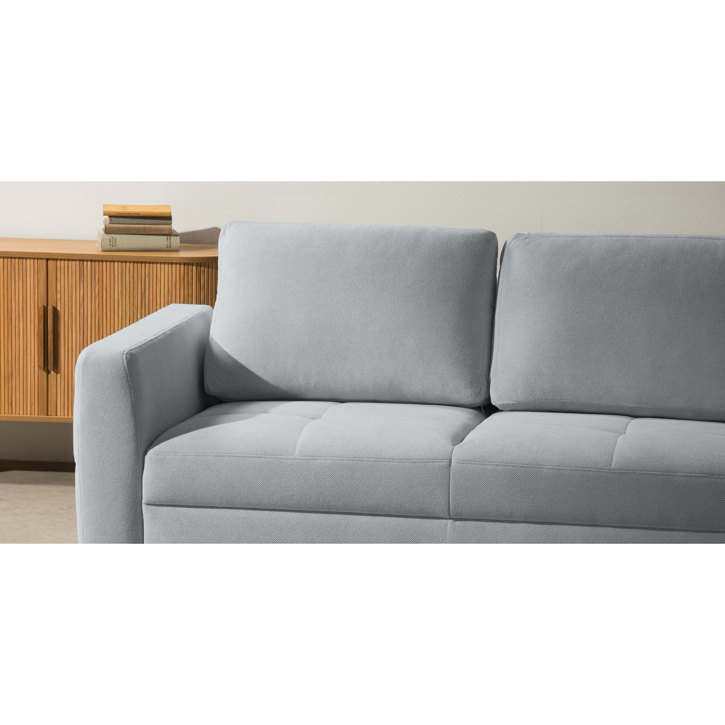 Sofa lova BOLT, pilka spalva, išskleidžiama