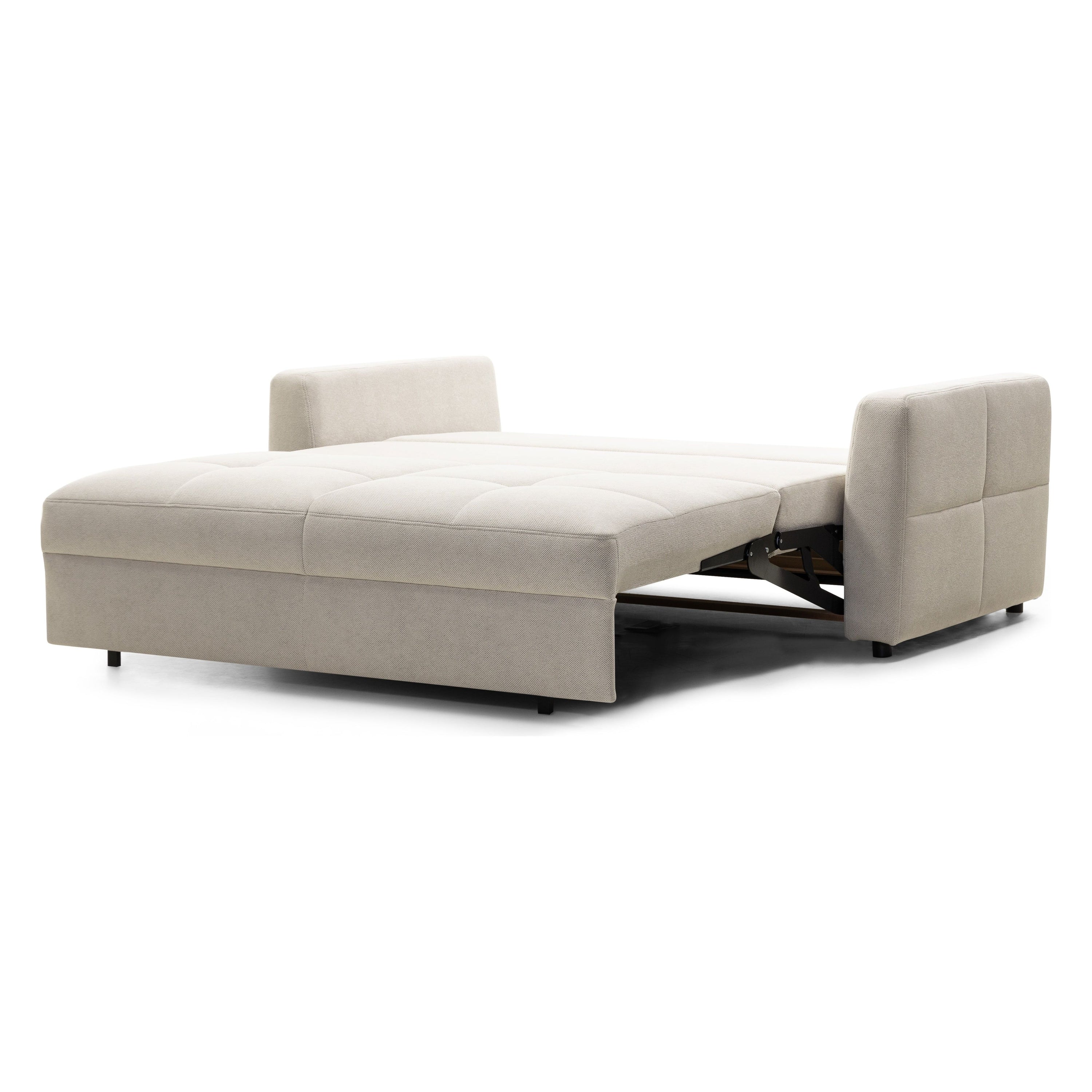 Sofa lova BOLT, šviesiai smėlio spalvos, išskleidžiama