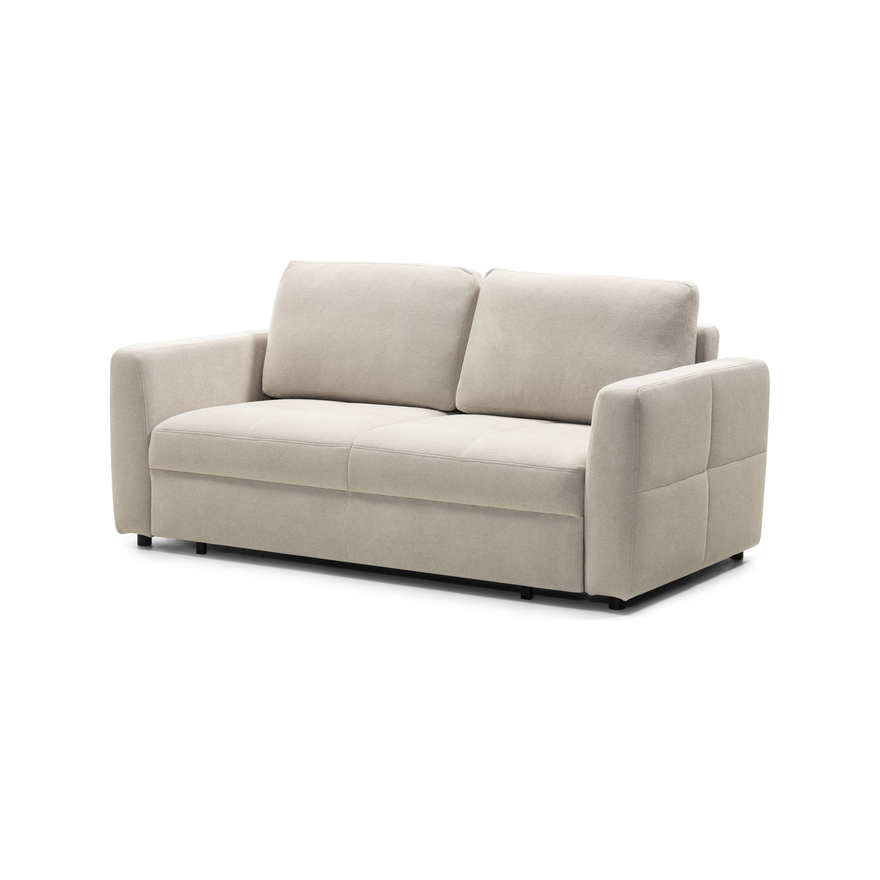 Sofa lova BOLT, šviesiai smėlio spalvos, išskleidžiama