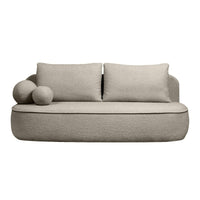 Sofa-lova BELLA, rudai pilka, boucle