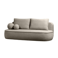 Sofa-lova BELLA, rudai pilka, boucle