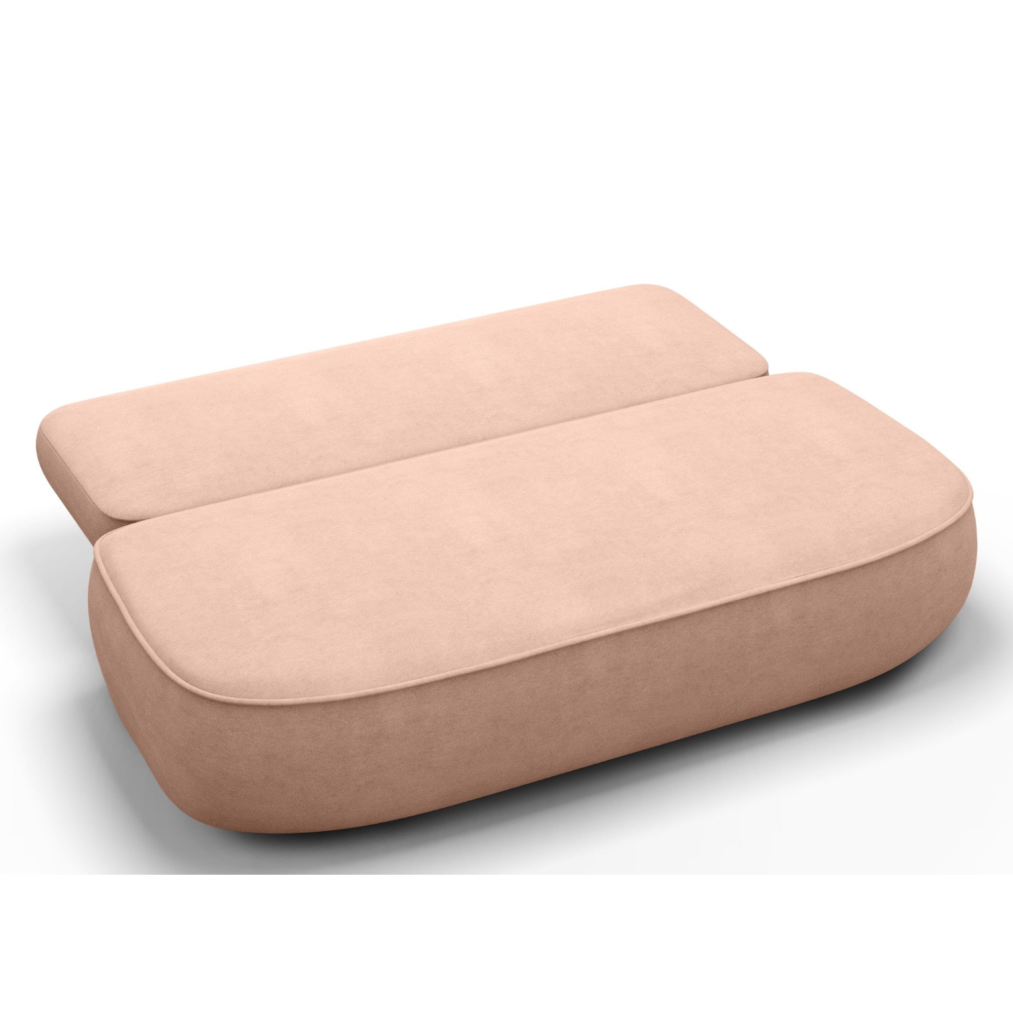 Sofa lova BELLA, rausvas veliūras