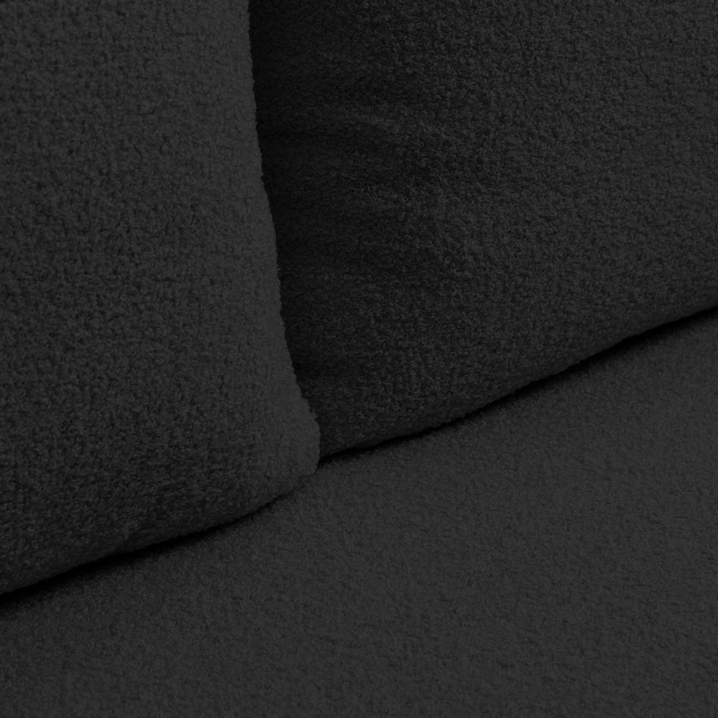 Sofa lova BELLA, juodas bouclé