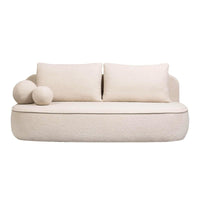Sofa-lova BELLA, šviesiai smėlio, boucle