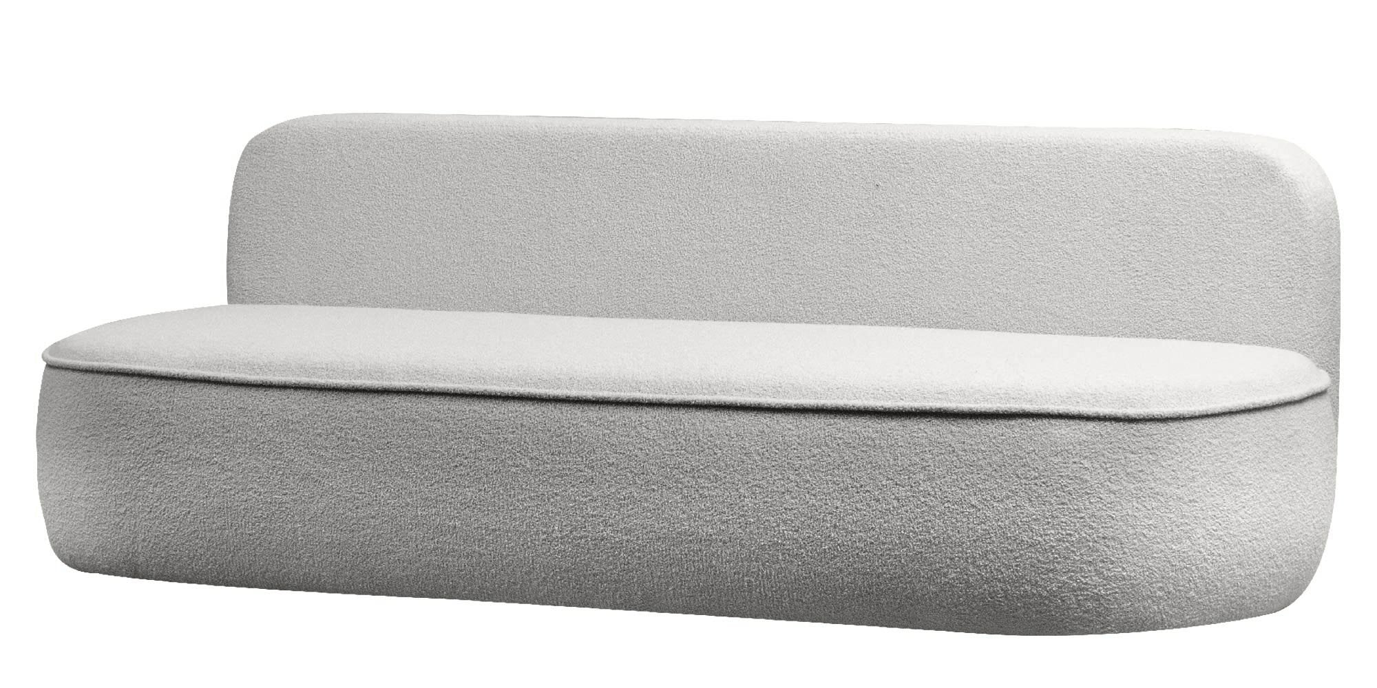 Sofa lova BELLA, pilkas bouclé
