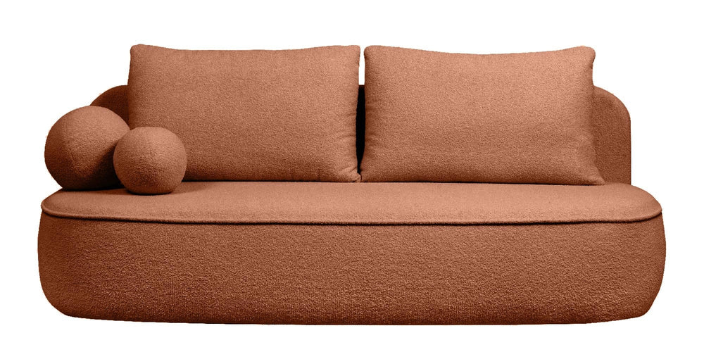 Sofa lova BELLA, rūdžių bouclé