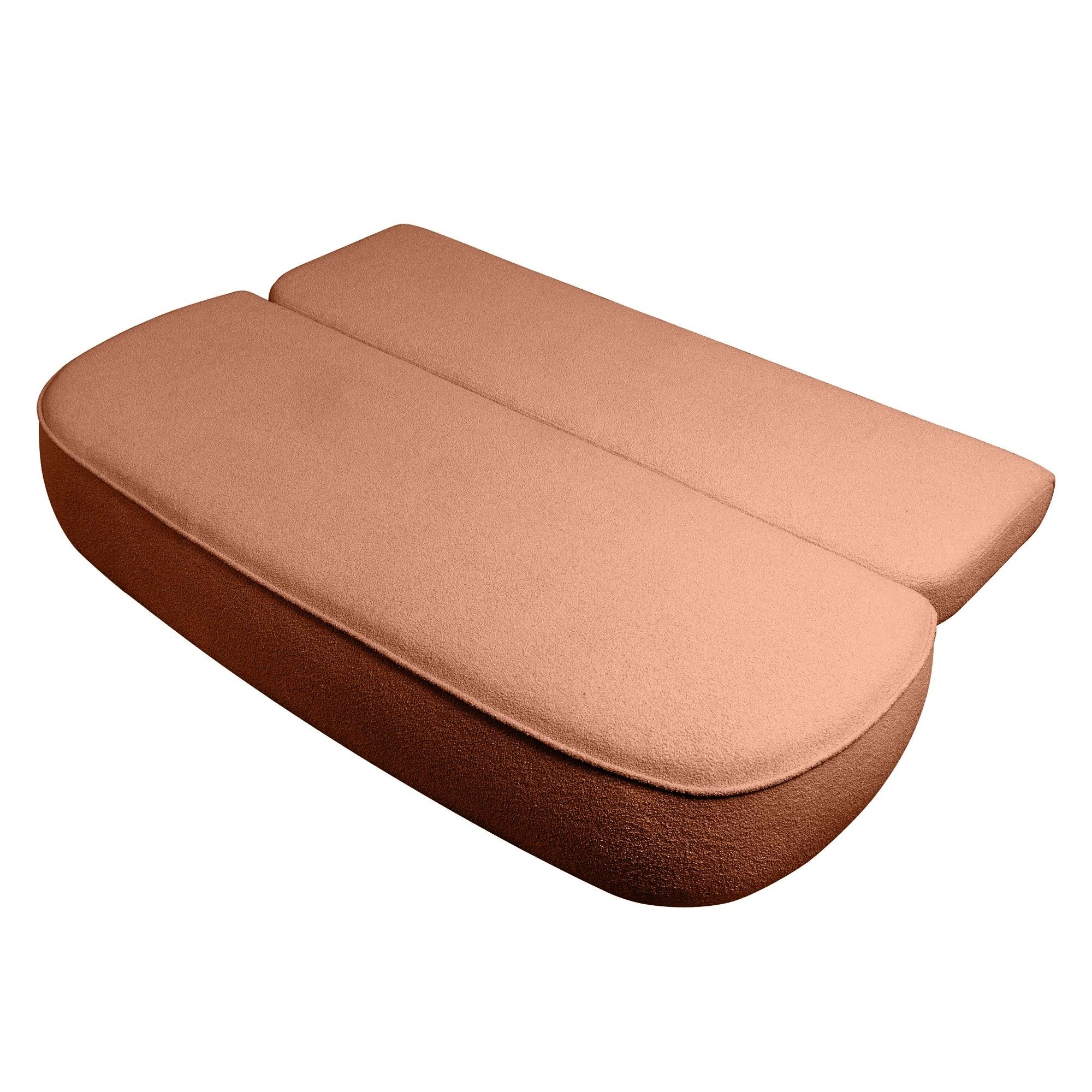Sofa lova BELLA, rūdžių bouclé