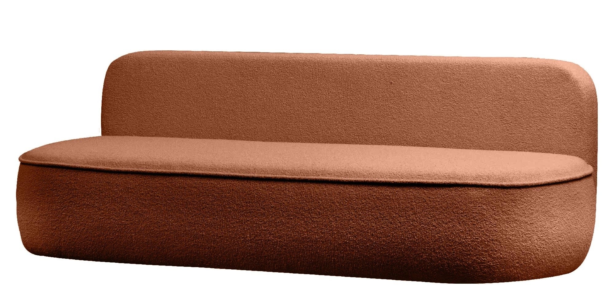 Sofa lova BELLA, rūdžių bouclé