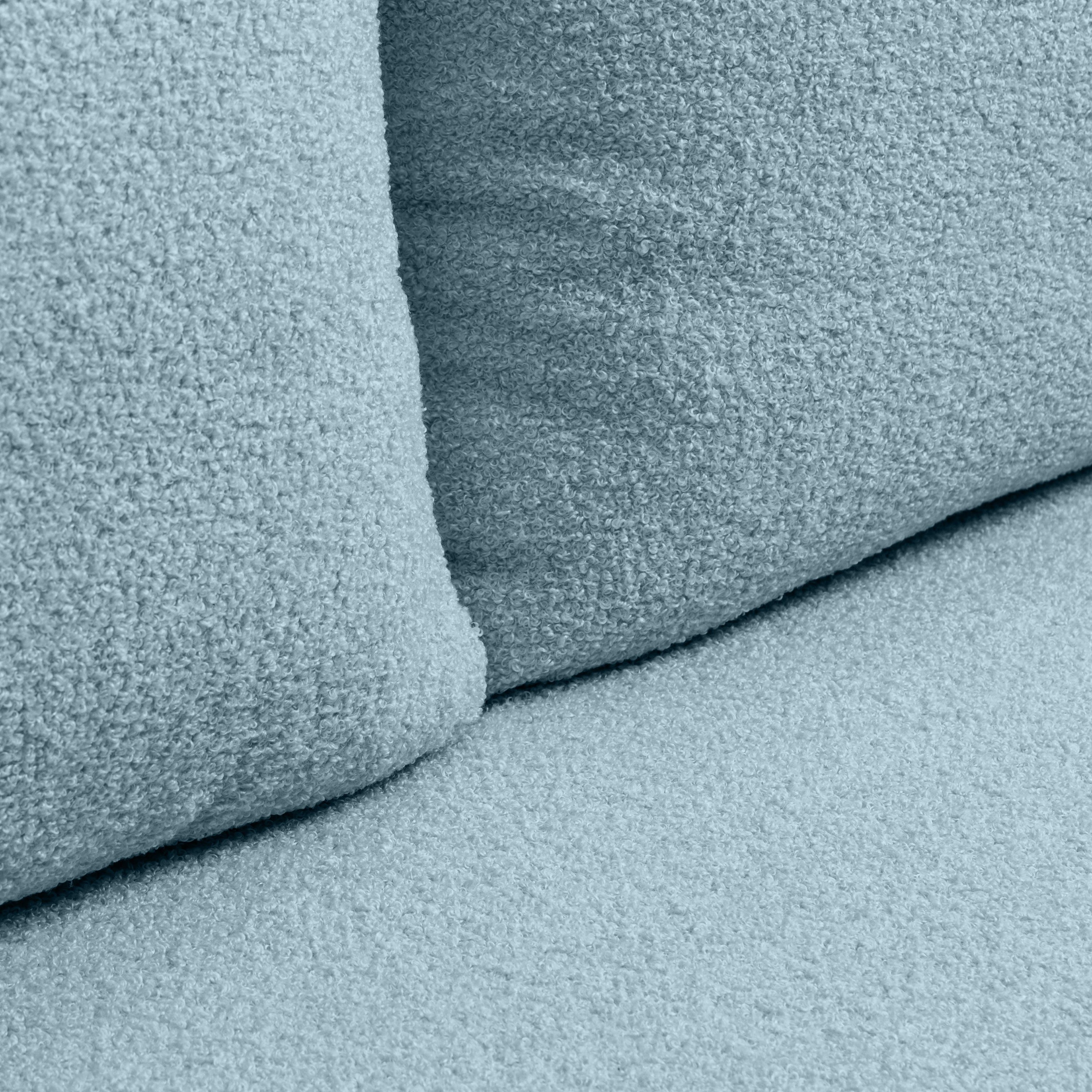 Sofa lova BELLA, melsvas bouclé