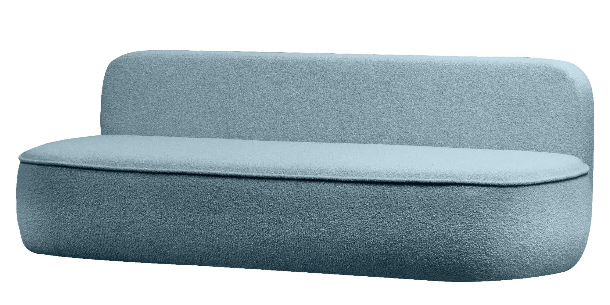 Sofa lova BELLA, melsvas bouclé
