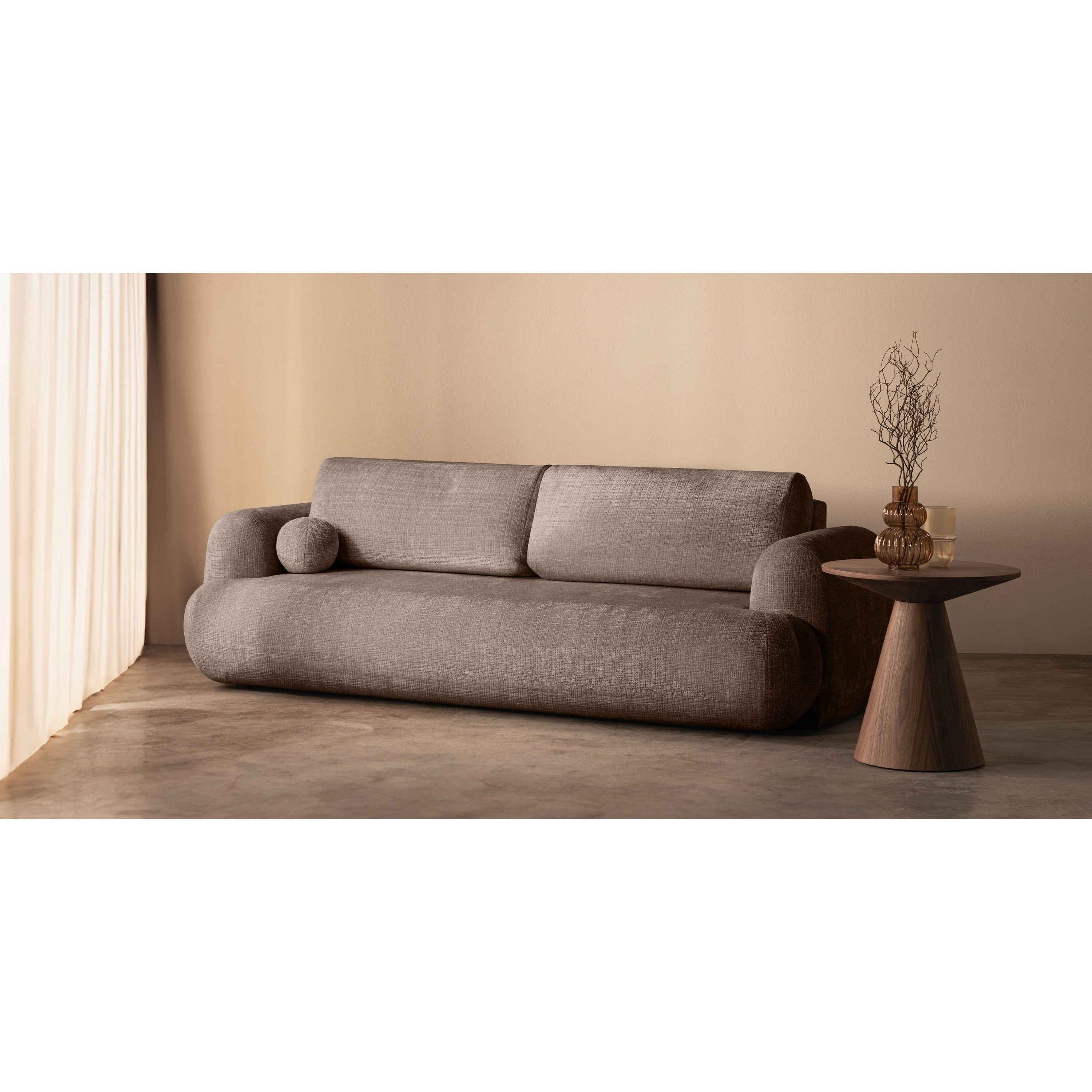 IVONA sofa lova - apmušalas iš Cremona audinio, švelnumas ir patogumas | namuideja.lt | baldai, miegamoji sofa