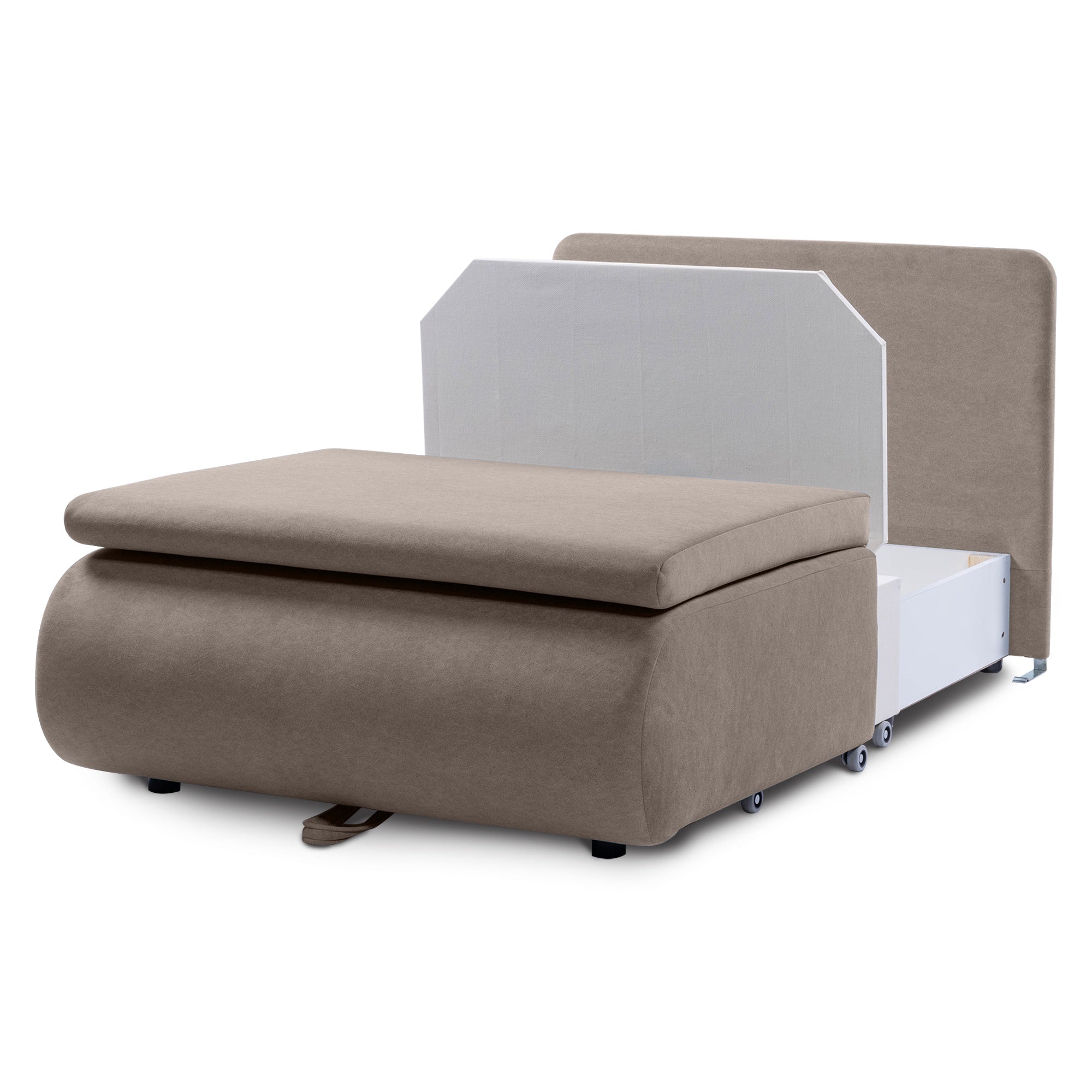 Sofa - lova MILDA, pilkai mėlyna